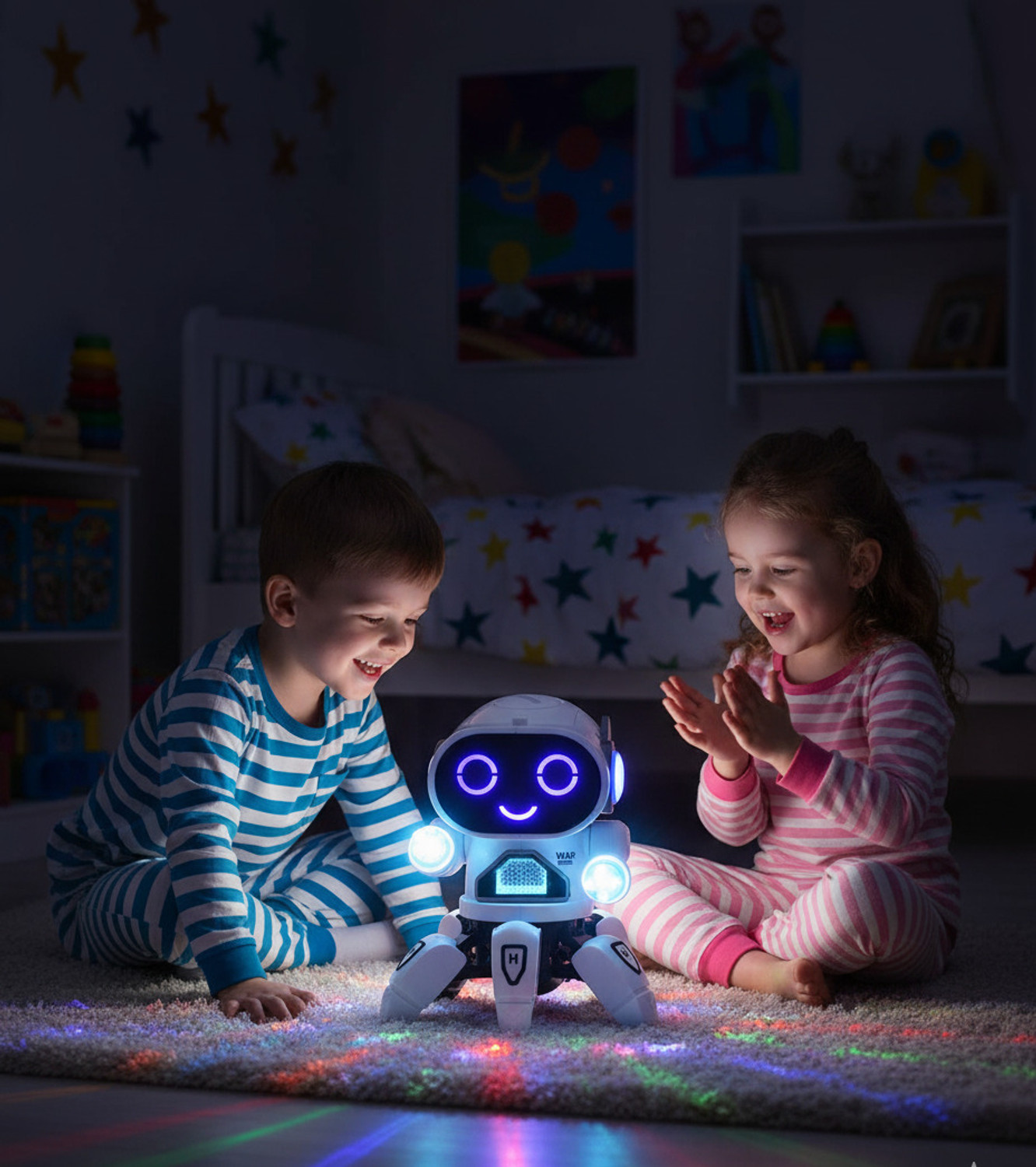 Image of Goyal's Octopus Style Dancing Bot Robot, Colorful Lights & Music, All Direction Movement
