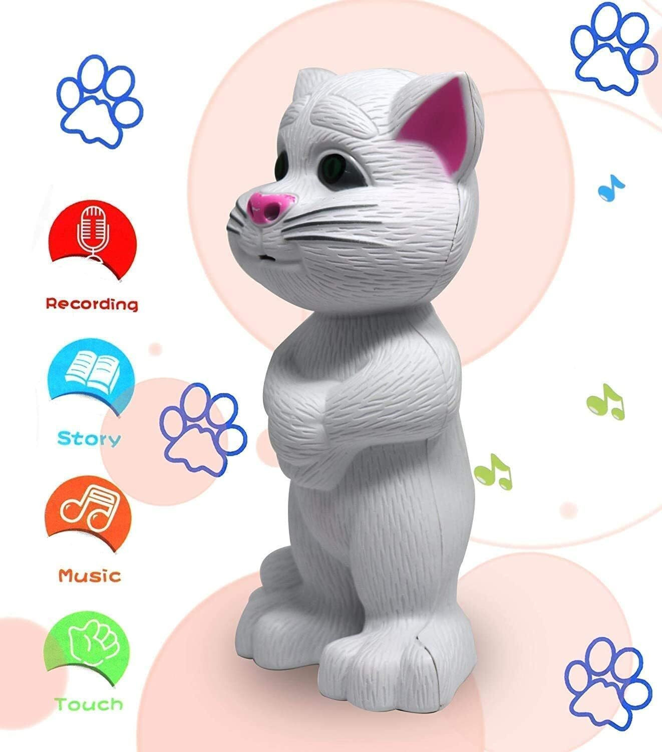Image of Kidzfun Talking Tom Cat Toy for Kids with Songs and Stories in Funny Tone