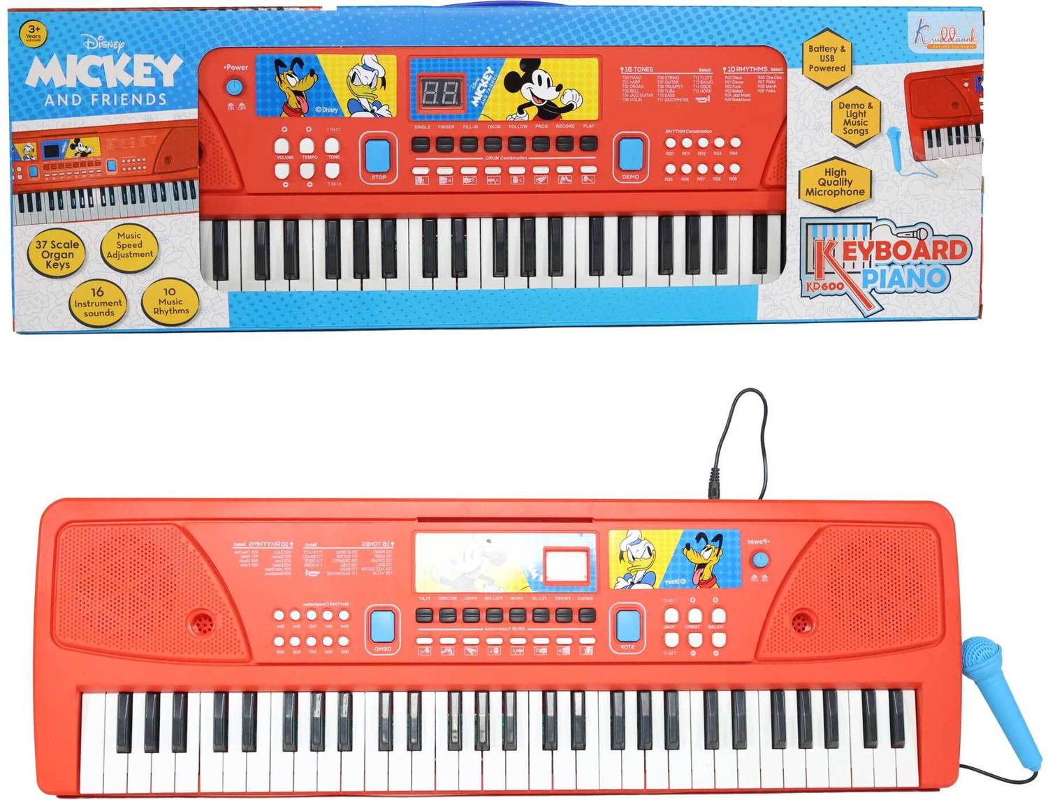 鍵盤楽器 mickeyS Kriiddaank Mickey Keyboard Piano- 60 KeysDigital Screen61 Scale