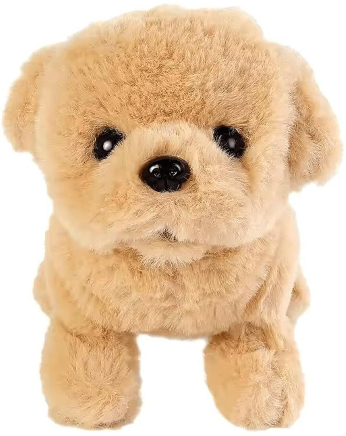 Image of QEEIG jumping and walking puppy soft twitching mouth and nose dog toy for kids