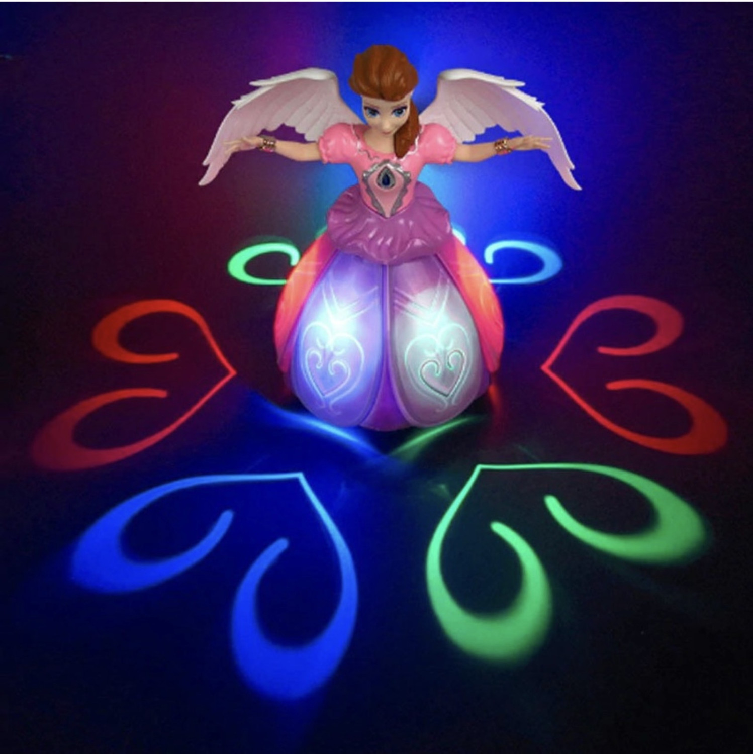 Image of Angel Dancing Doll With Light and music Dancing Rotating musical doll toy for kids