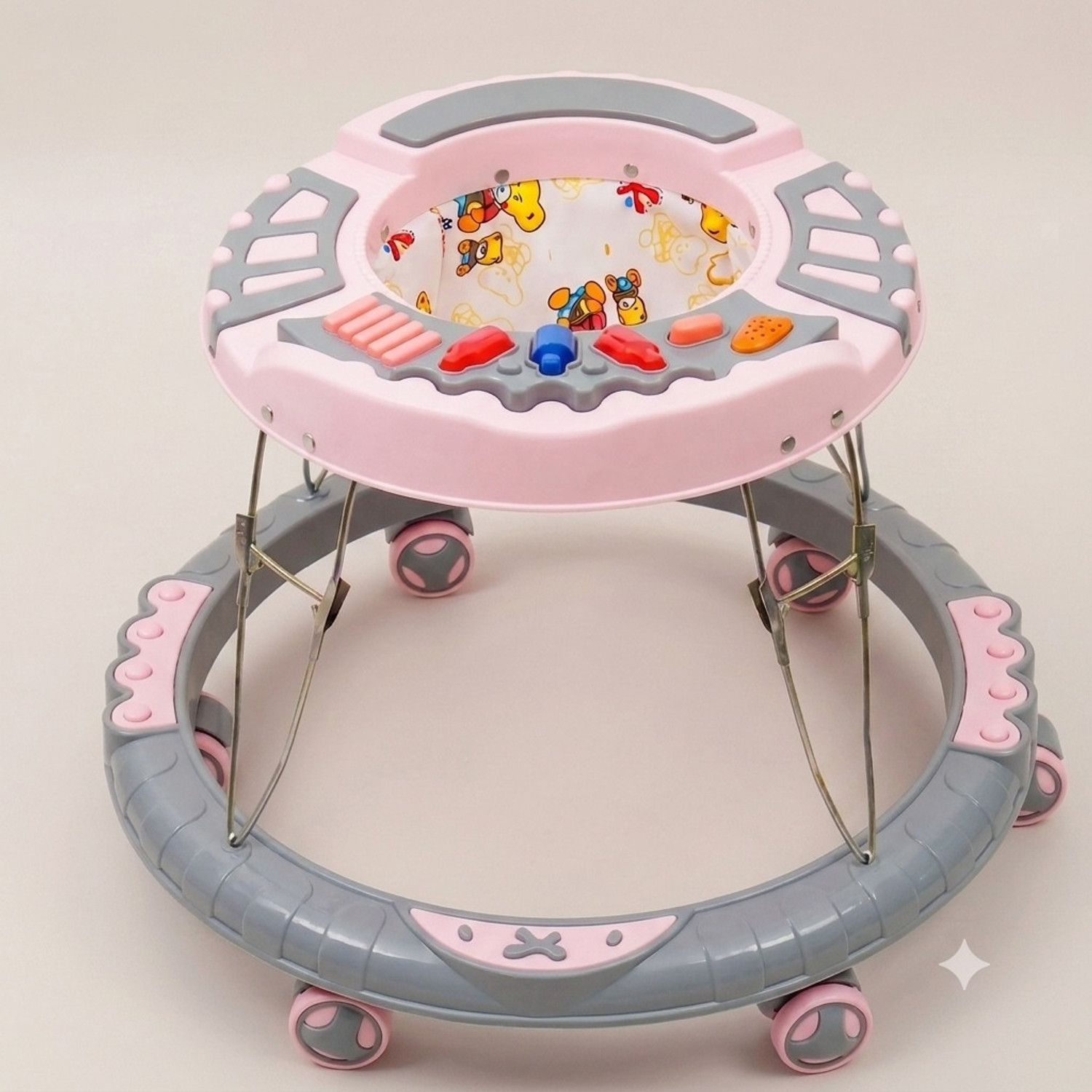 baby tone Musical Baby Walker for Kids with Comfortable Seat and Smooth Wheels