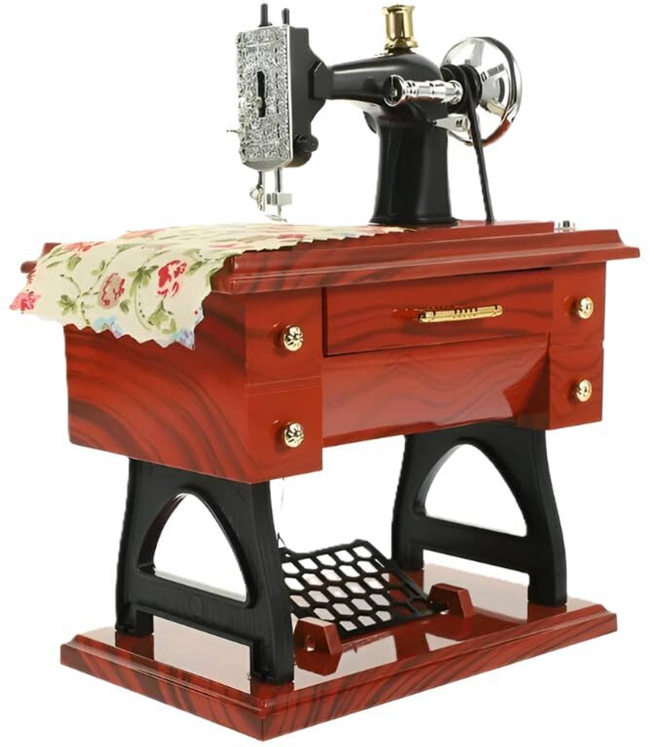 arthasya Toy Mini Sewing Machine Music Box Gift Table Decoration Table Desk