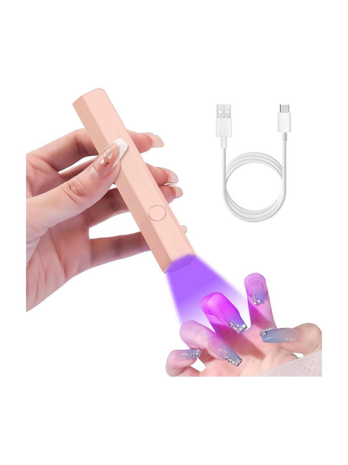 Brille Bee Mini UV Nail Lamp Handheld Pen Shape Nail Dryer, Nail Polish Dryer