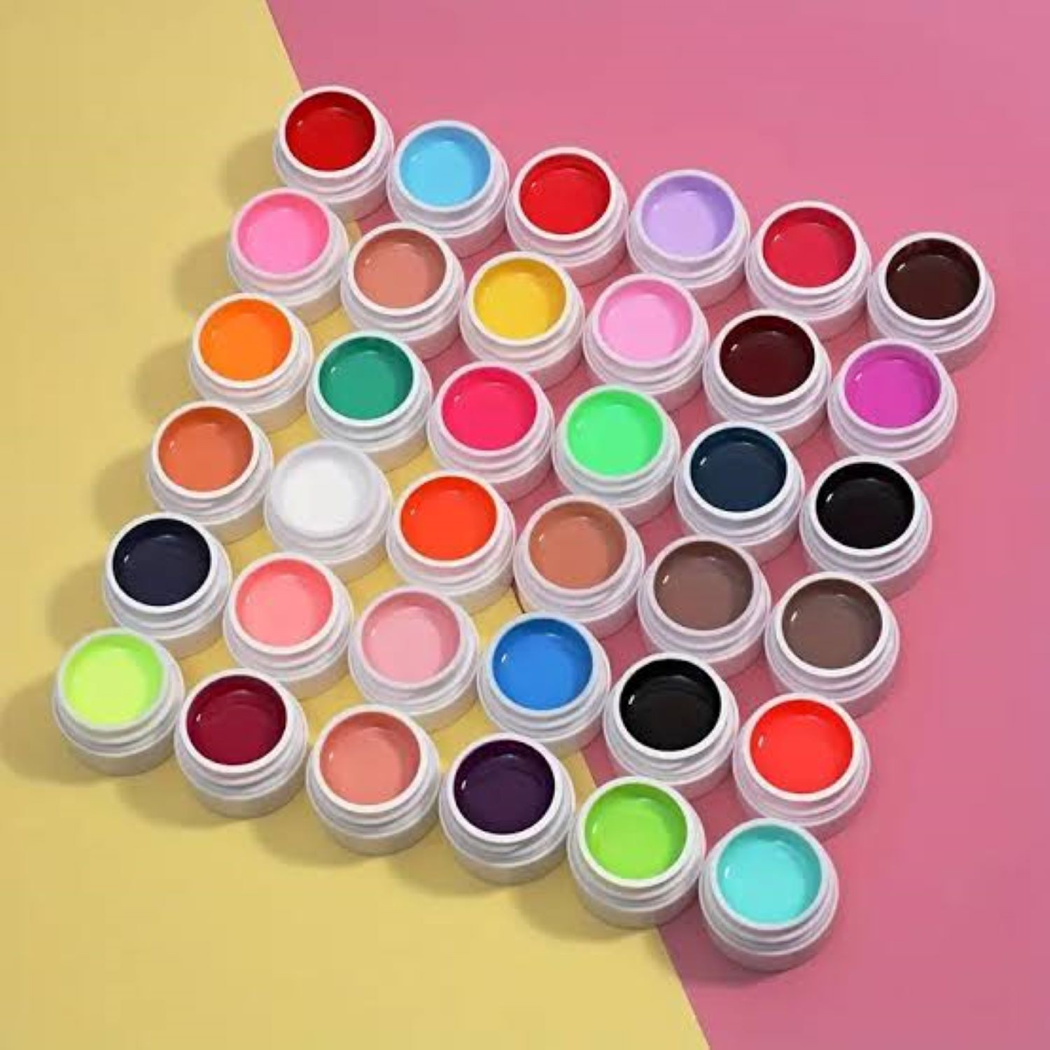 Image of feelhigh 36 Colors Nail UV Gel Kit Soak off LED Nail Art Pure Color Gel Pod UV Gel Polish