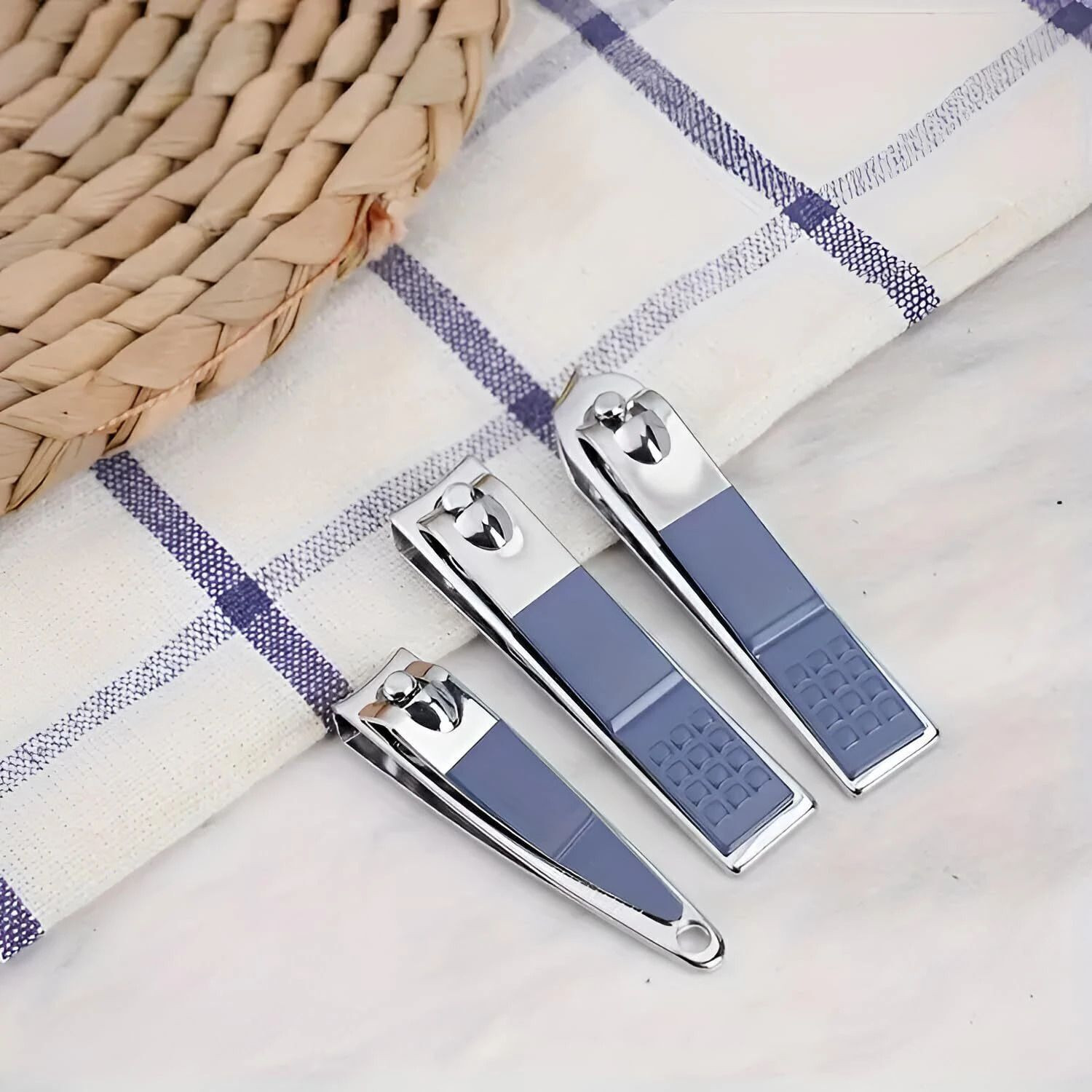 Image of REVATAKG Stainless Steel 14 in 1 Nail Clipper Set Manicure Pliers Ear Spoon Needle