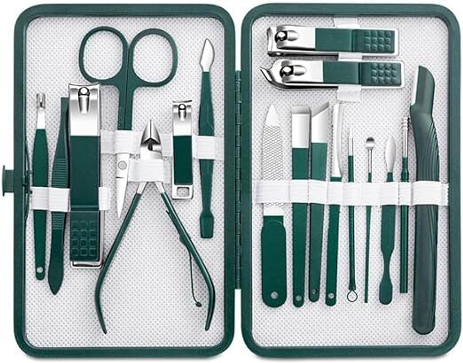 Image of wynyc 18 in 1 Professional Manicure & Pedicure Set Nail Scissors Grooming Kit