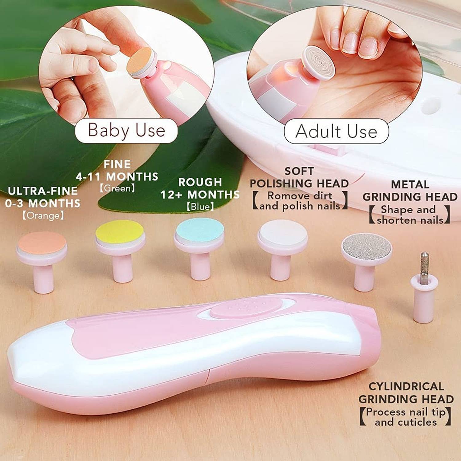 Adnate Nail Clippers Kit for Newborn Toddler Kids Toes and nails, Baby nail Cutter-62