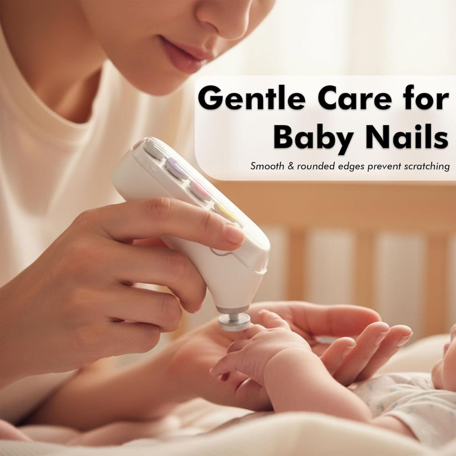Image of Ghoba Baby Nail Trimmer Rechargeable Electric,Baby Nail Cutter with 5 Grinding Heads