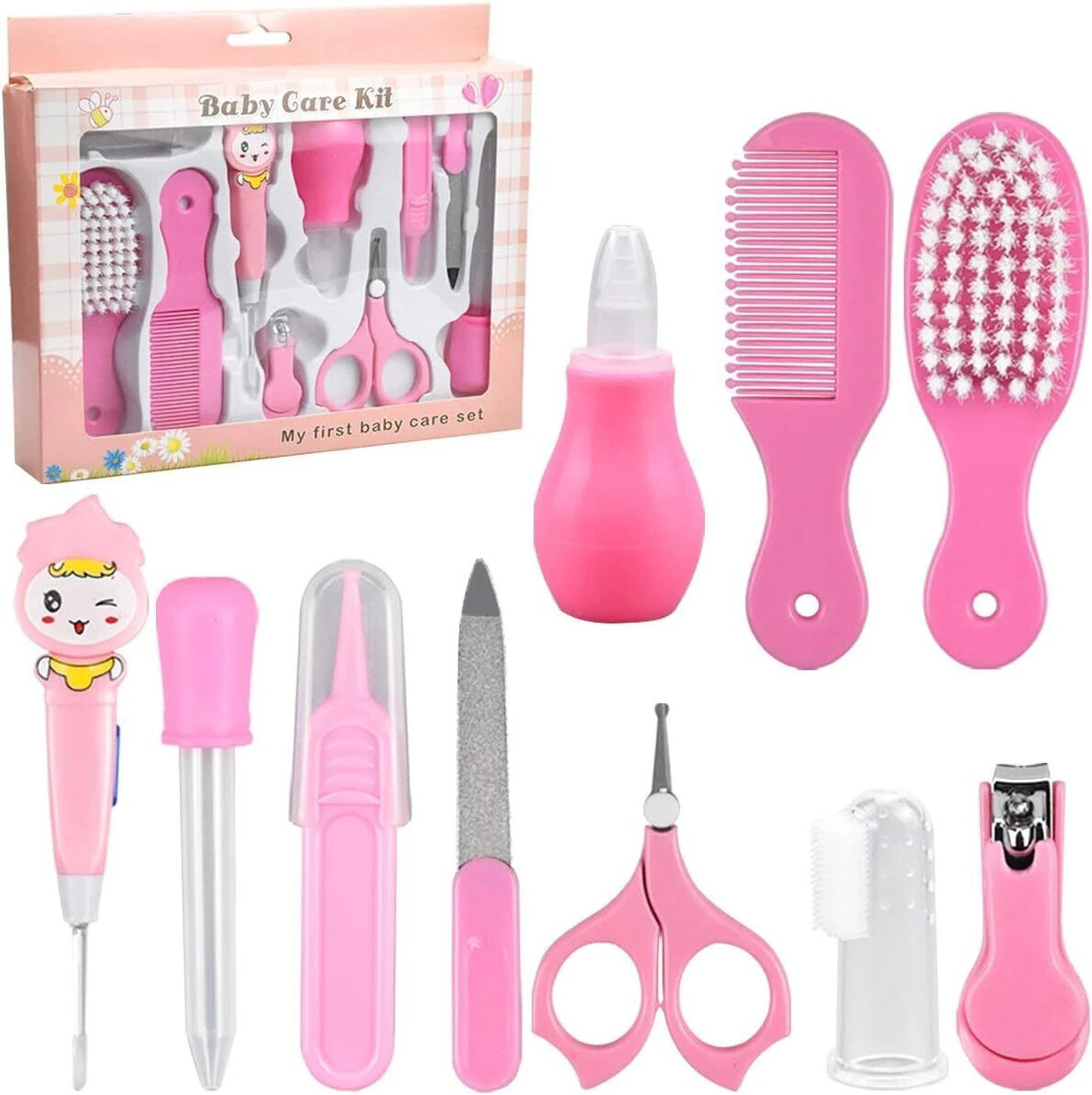 Image of AAHI ENTERPRISE Newborn Nursery Health Care and Grooming Kit, 10 in 1 Baby Set