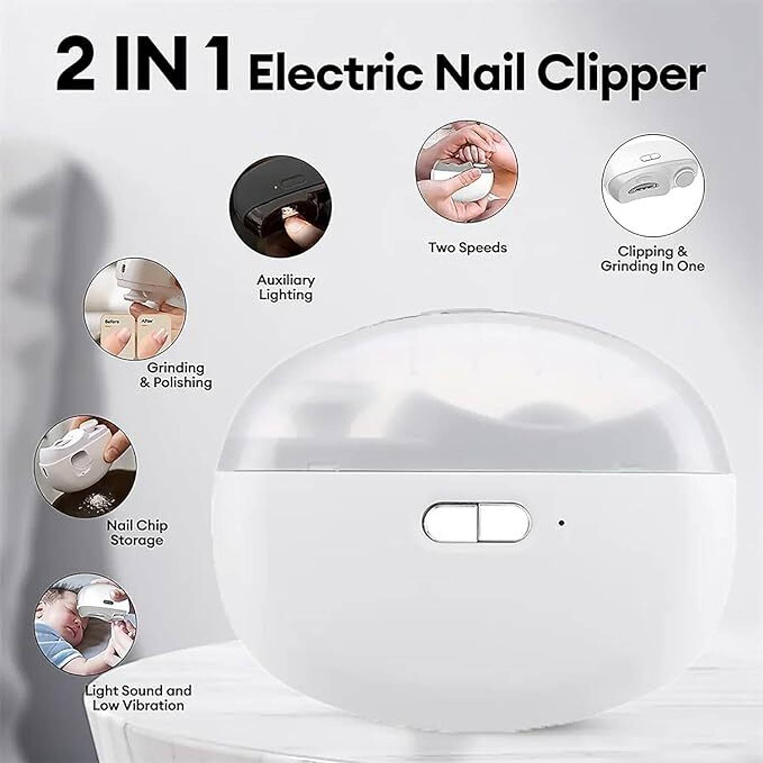 zimingsales Baby Electric Nail Clipper - Image 2