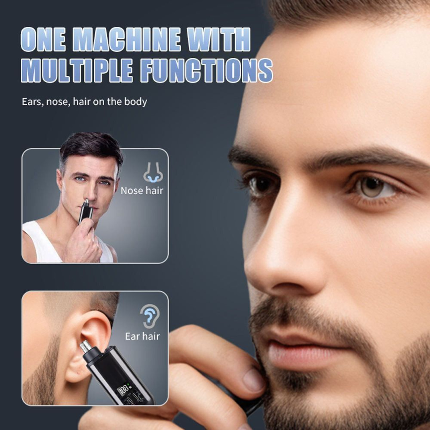 Image of VHRENTERPRISE Rechargeable Nose & Ear Hair Trimmer Precision Grooming Tool