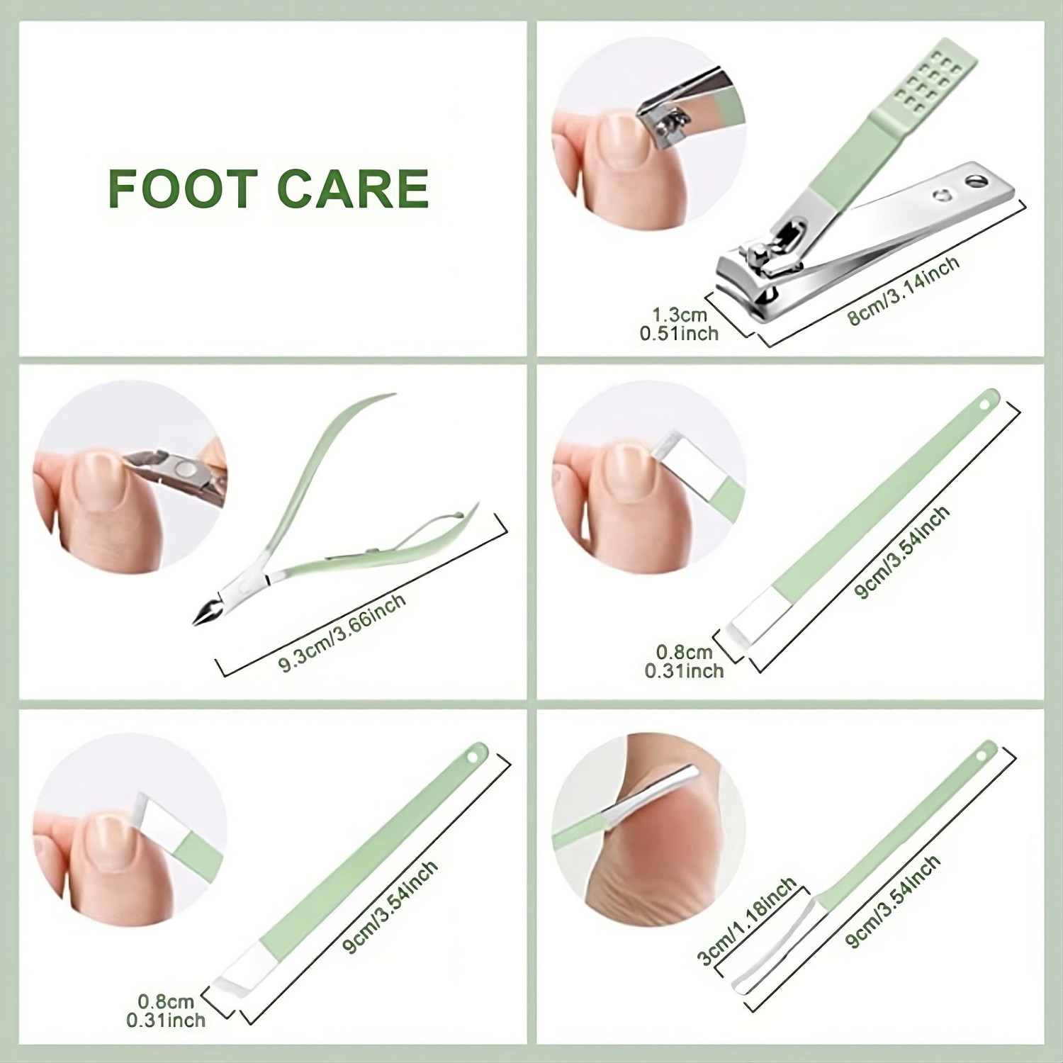Image of MELDI KING 16 in 1 Manicure Kit with Nail Cutter,Ear Pick,Scissors,Tweezers Knife Eyebrow