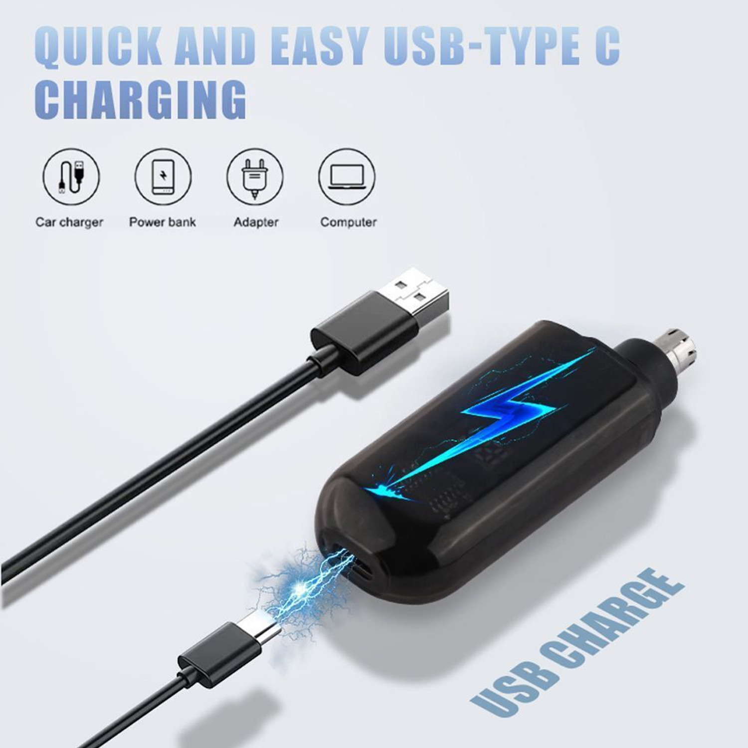 Image of VHRENTERPRISE Rechargeable Nose & Ear Hair Trimmer Precision Grooming Tool