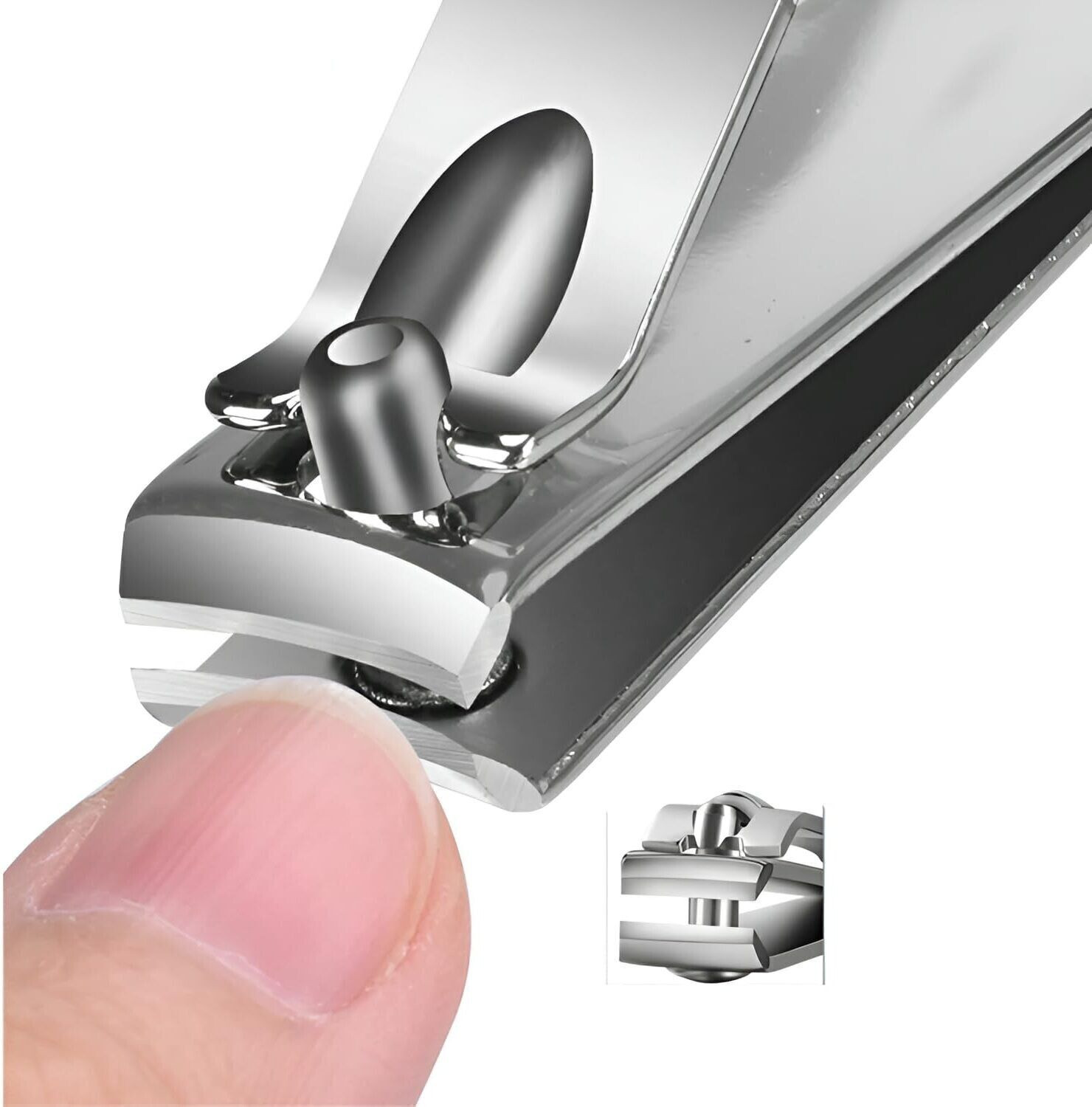 Image of REVATAKG Stainless Steel 14 in 1 Nail Clipper Set Manicure Pliers Ear Spoon Needle
