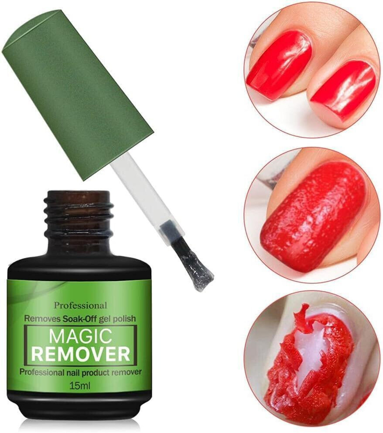 Image of EZELFLOW BEAUTY Magic Remover Gel Nail Polish Remover Within 2-3 Mins Soak off Remover Tools