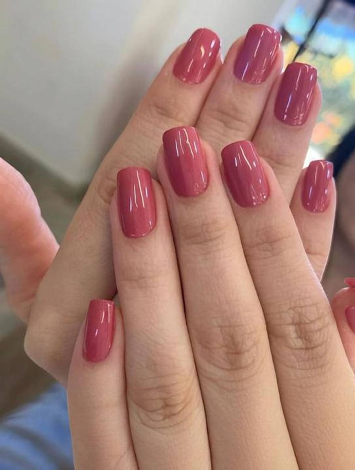 ADJD Combo Nail Polish Long Lasting Quick Drying Glossy Pink Mauve