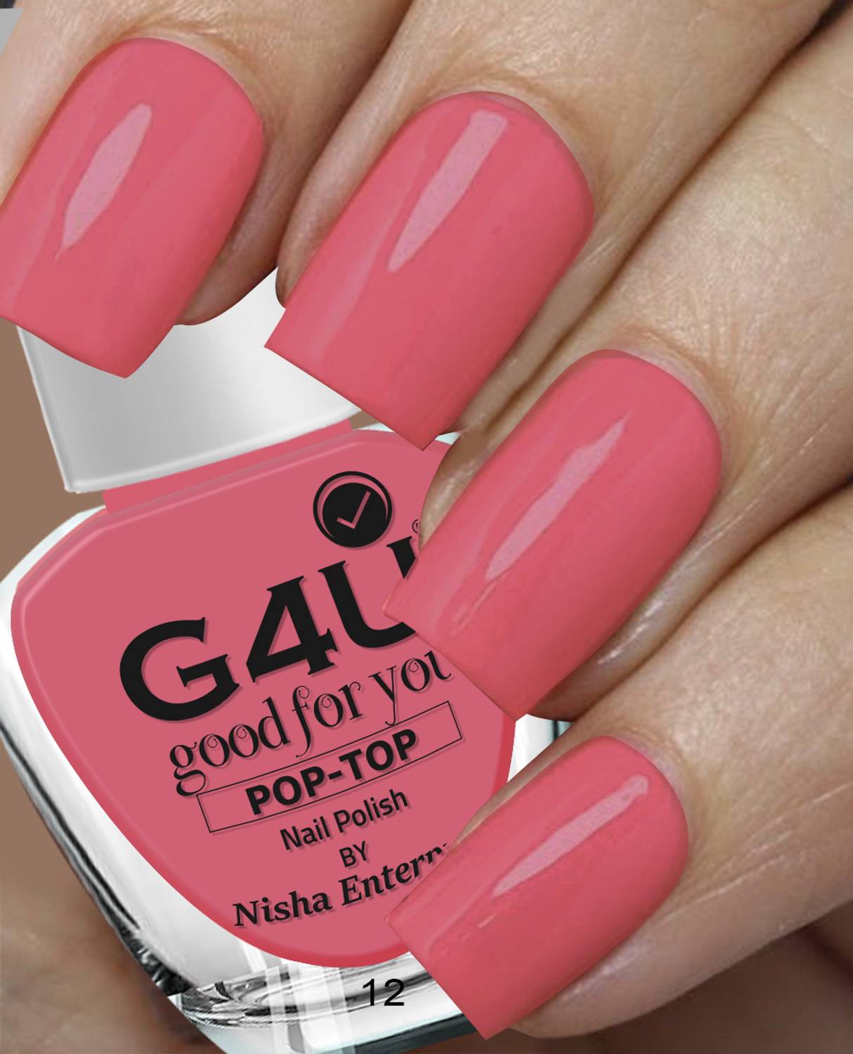 G4U 100% Vegetarian Nail Polish Kit 19M2024A62 Blue-Peach-Baby