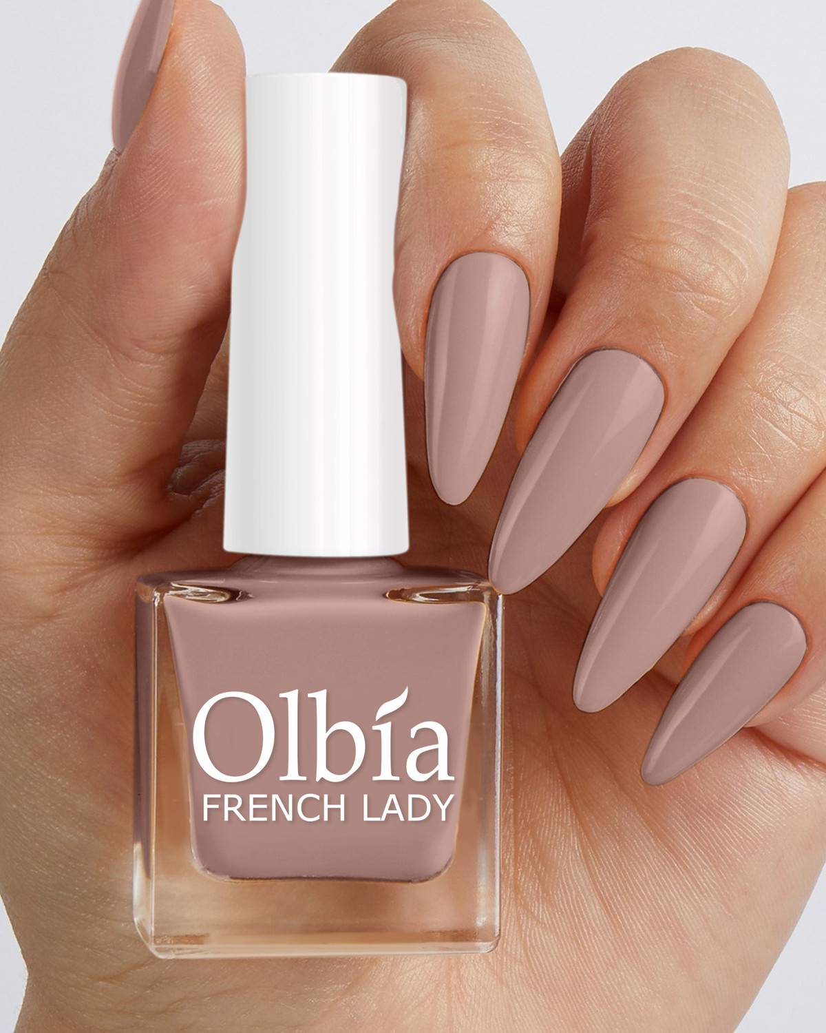 Image of Olbia Best Affordable Gloss Nail Polish Combo 6 Pcs Nude, Mauve, Gold, Silver, Dark Chocolate, Mouse Brown