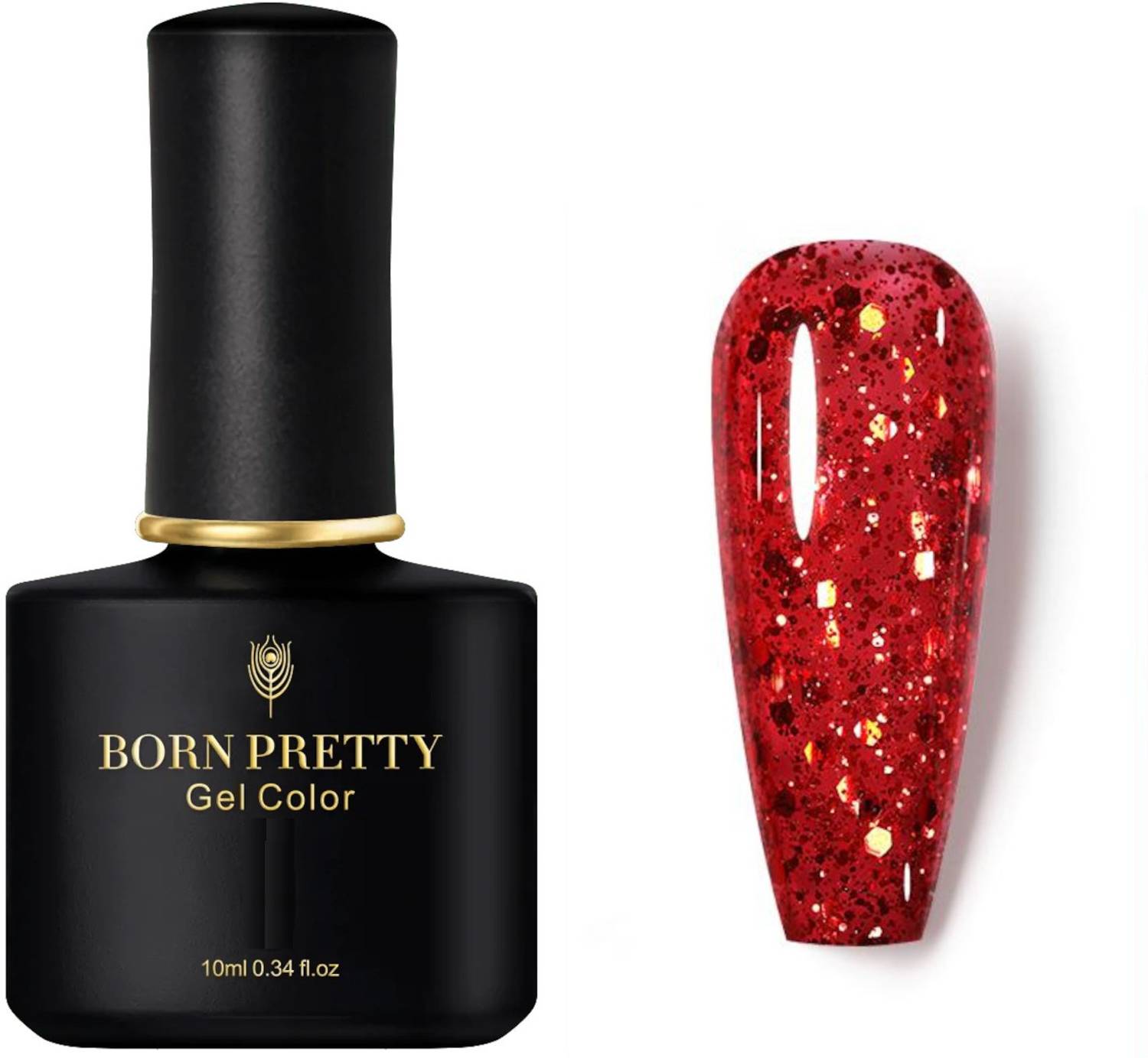 BORN PRETTY 10ml Black Spar Series Glossy Matte Gel Polish UV LED Color Gel Nail Polish-104 BP-10ml-104