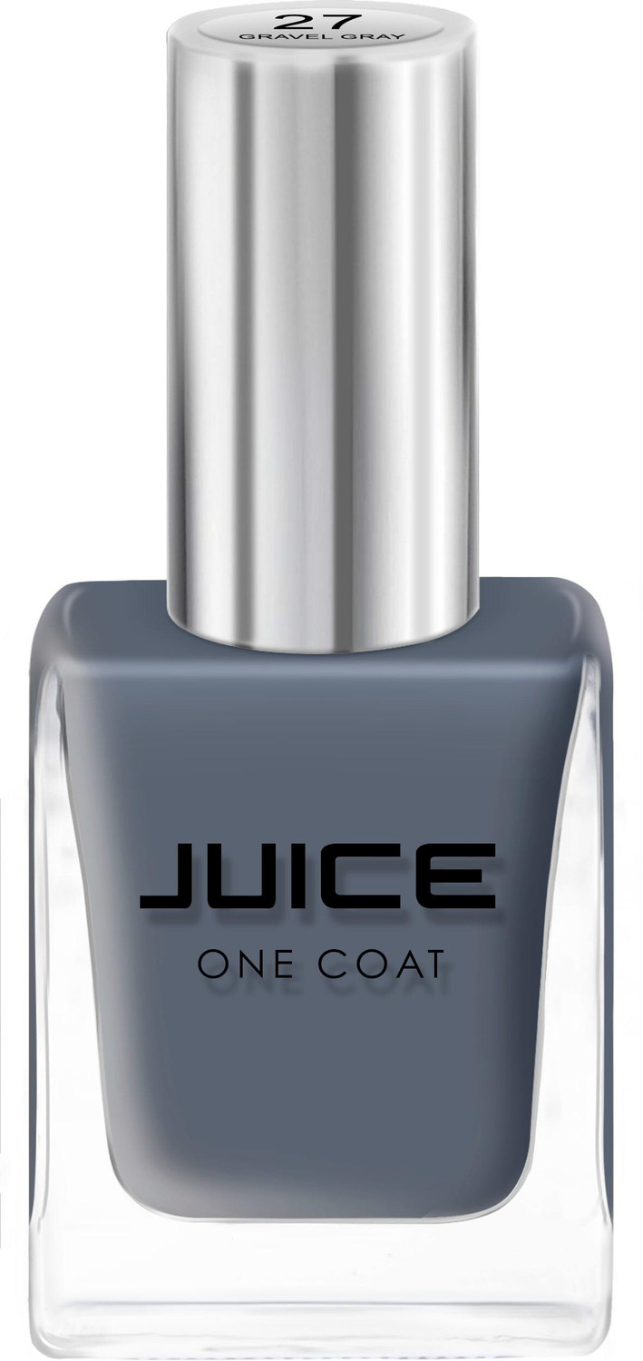 Image of Juice | ONE COAT | NAIL PAINT COMBO | LONG LASTING | 11ML EACH | PACK OF 5 | GRAVEL GRAY - 27, JET BLACK - 29, FROST WHITE - 30, NATURAL GRAY - 52, DARK OAT - 54