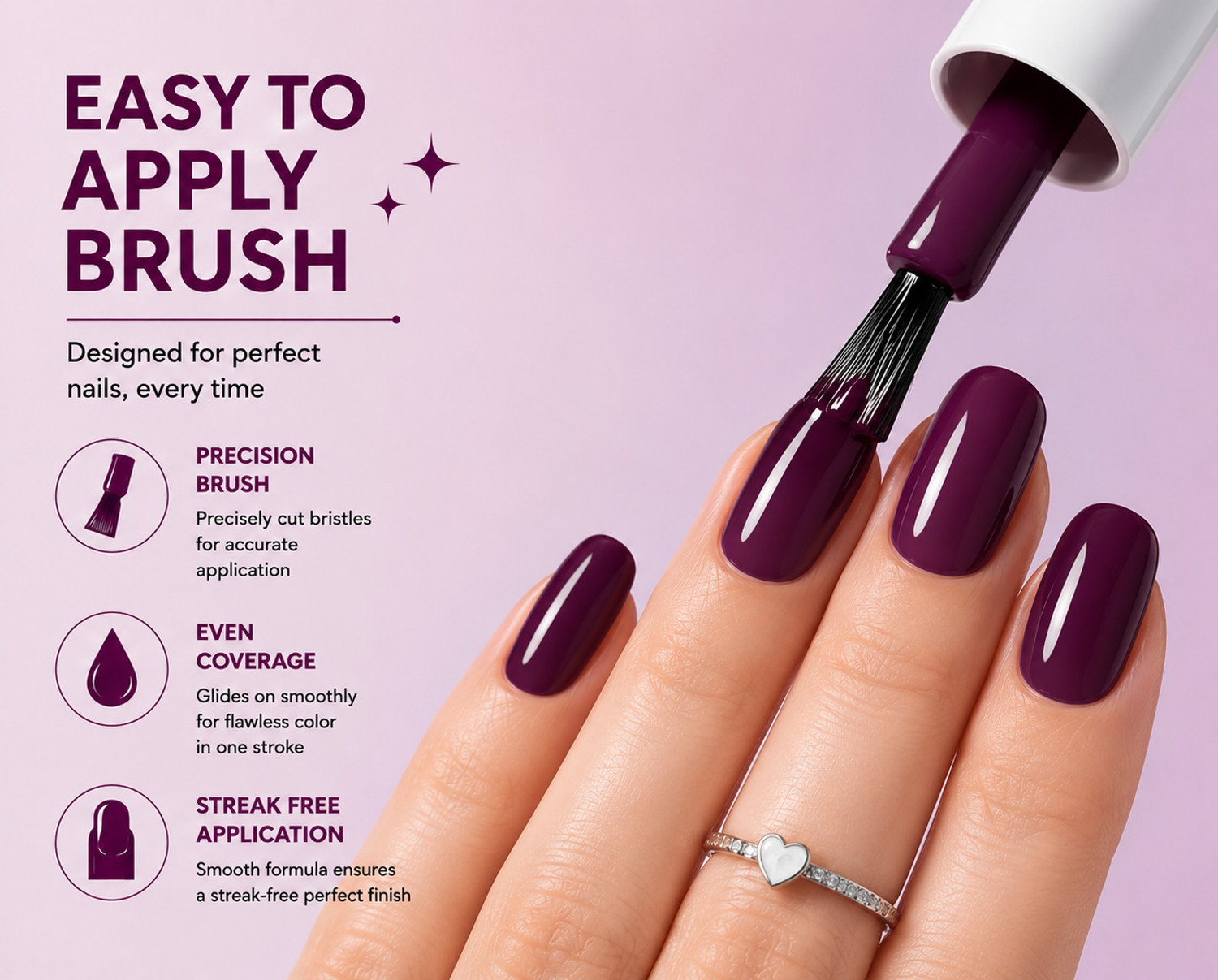 Image of RYUK Dazzling Nail Polish Set: 6-Piece Collection for Eleganc Multicolor