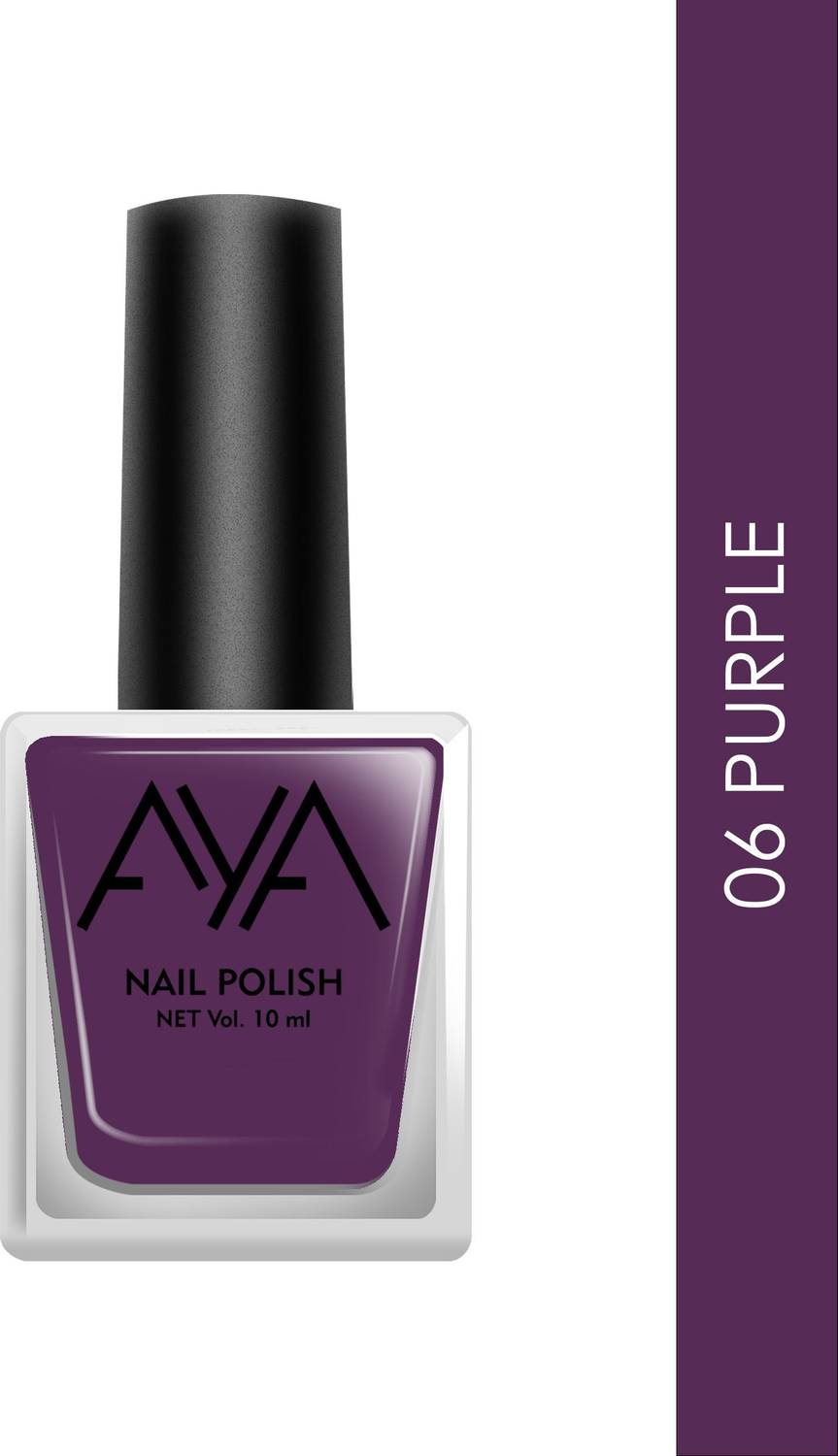 AYA Nail Polish 06 Purple (10 ml) Purple