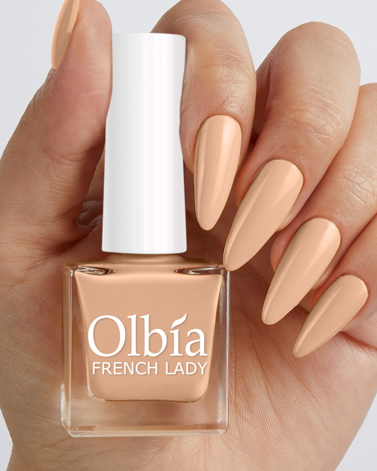 Image of Olbia Best Affordable Gloss Nail Polish Combo 6 Pcs Nude, Mauve, Gold, Silver, Dark Chocolate, Mouse Brown