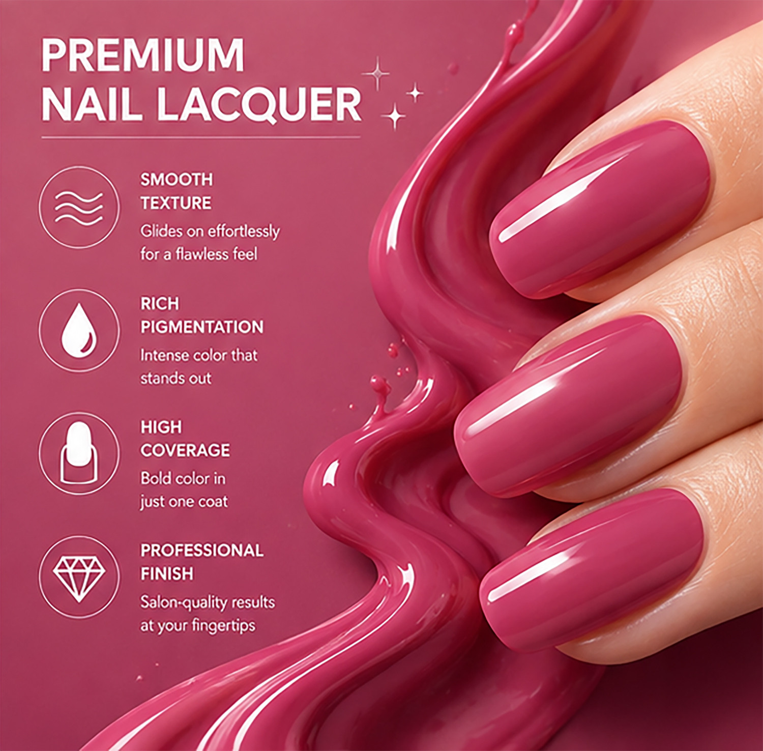 Image of RYUK Lustrous 6-Piece Shine Nail Polish Kit for Dazzling Manicures Set-2 Multicolor