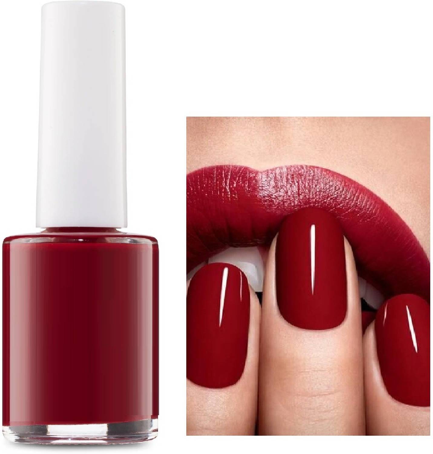ADJD HIGH SHINE WATERPROOF NAIL LACQUER DARK RED