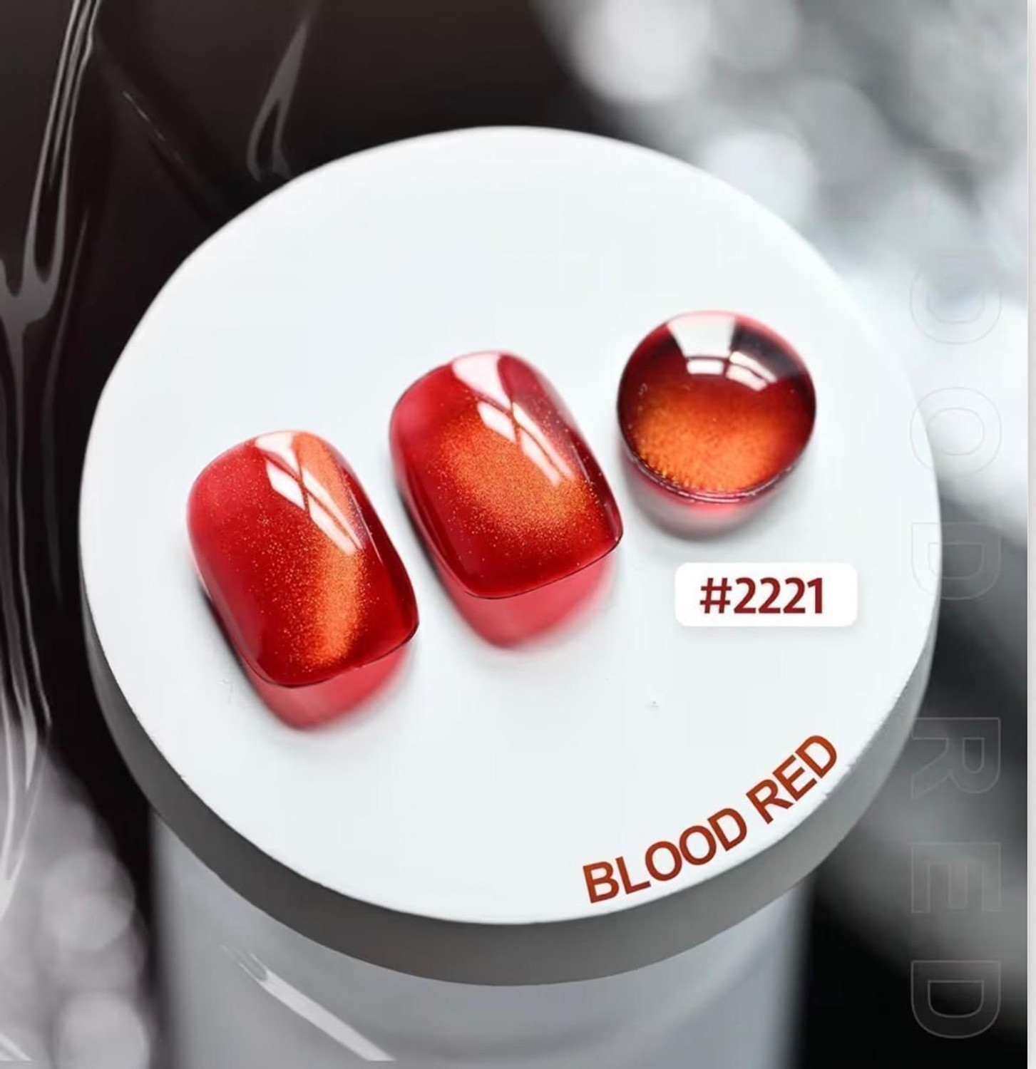 Image of BOLT BEE 4 Pcs Each 9 ml Cat Eye Gel Polish Gold, Silver, Rose Gold & Red (Pack of 4)