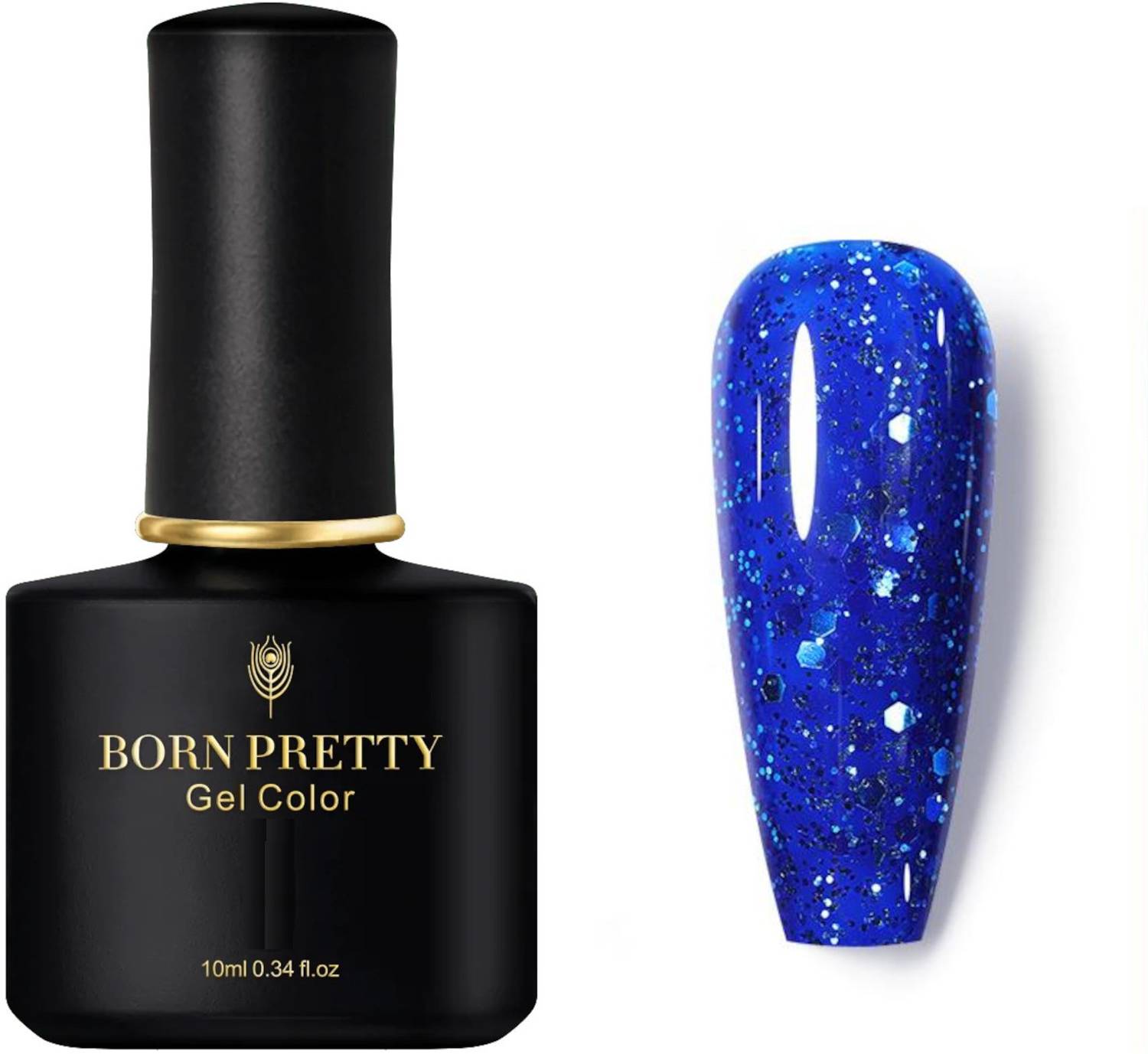 BORN PRETTY 10ml Black Spar Series Glossy Matte Gel Polish UV LED Color Gel Nail Polish-105 BP-10ml-105
