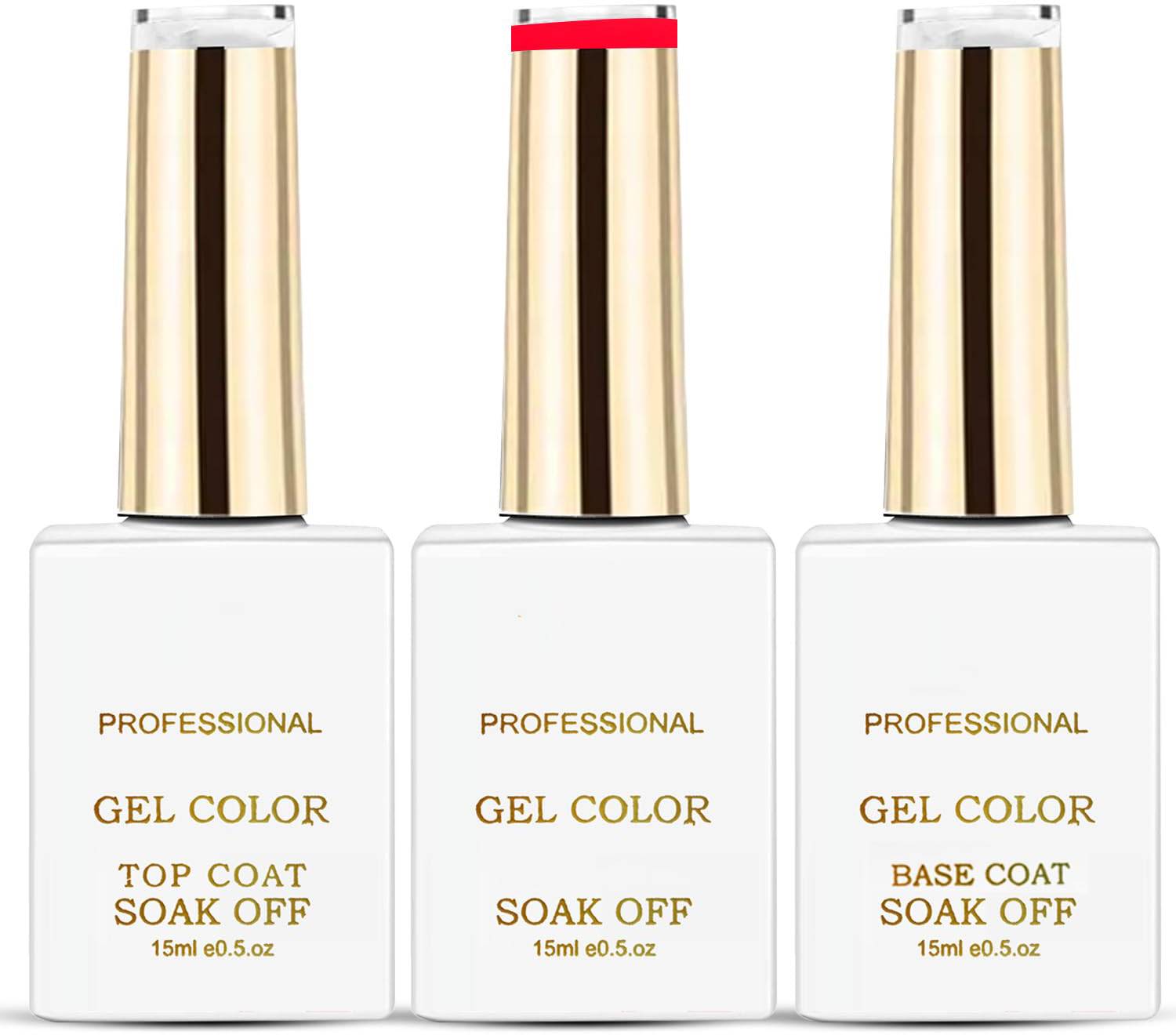 Scheibe Gel Polish Set Red, Base and Top Coat ombo Multicolor