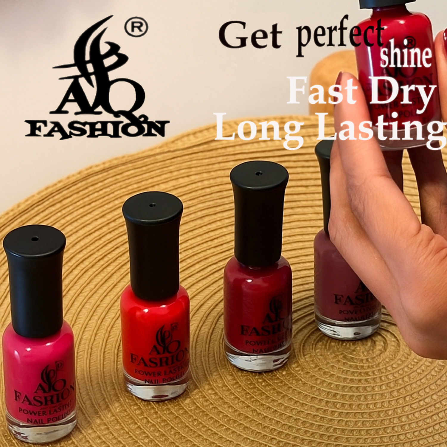 Image of AQ FASHION 72 Quick Drying Long Lasting High Shine Nail Polish For Women and Girl Combo Set Multicolor