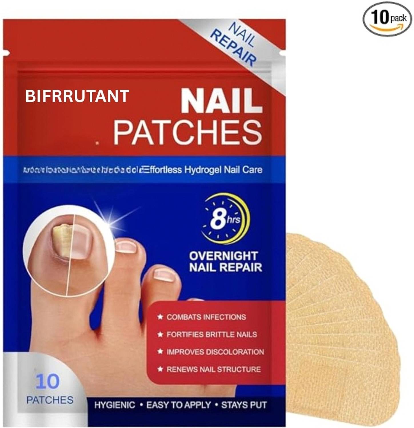 BIFRRUTANT fungal nail patches gentle care solution for nail repair Nail Sanding Pad