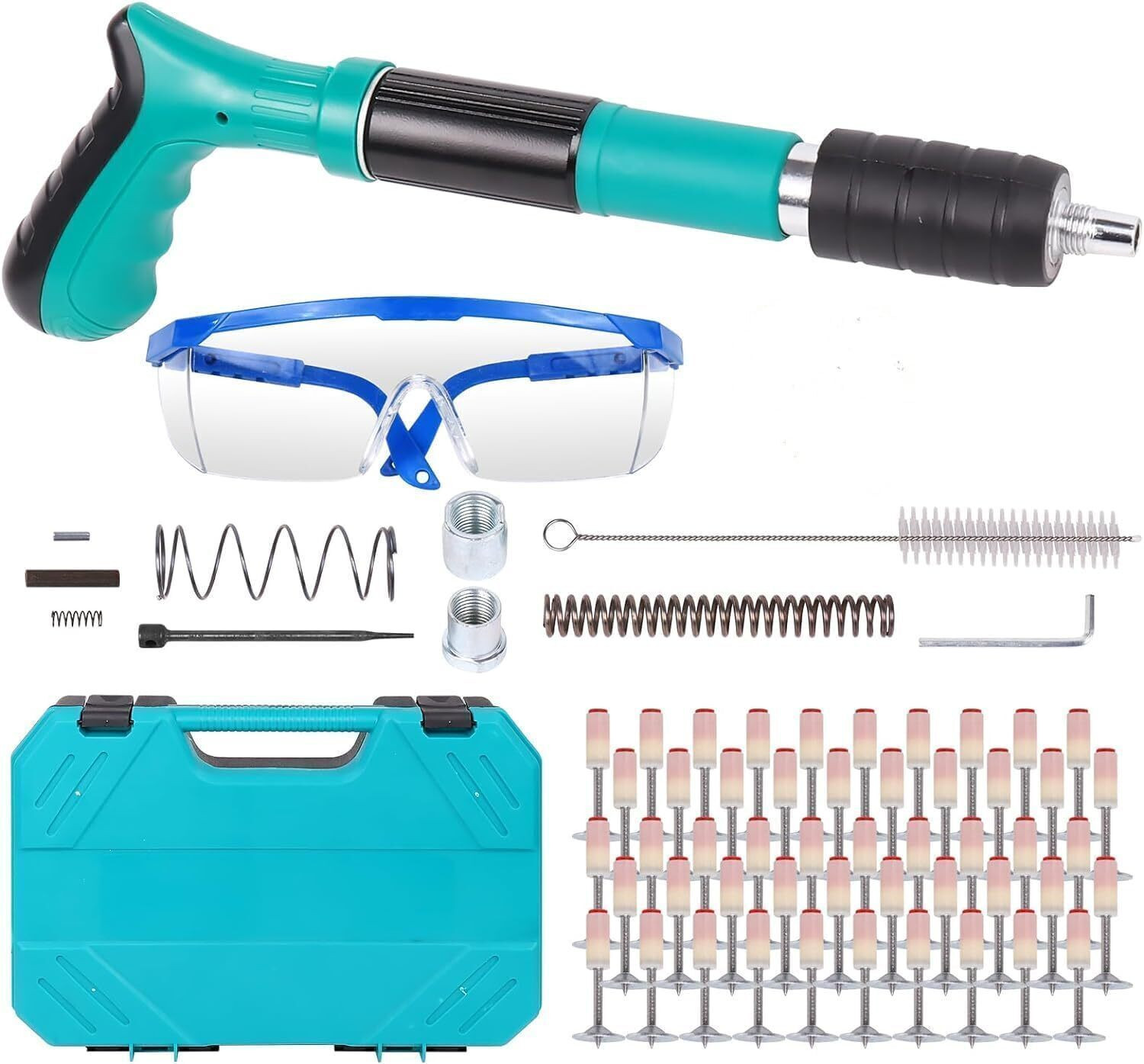 Image of HVG TRADERS Steel Nail Gun Wall Fastening Tool Nails Rivet Tool Portable Mini Nail Shooting Machine Corded Nailer