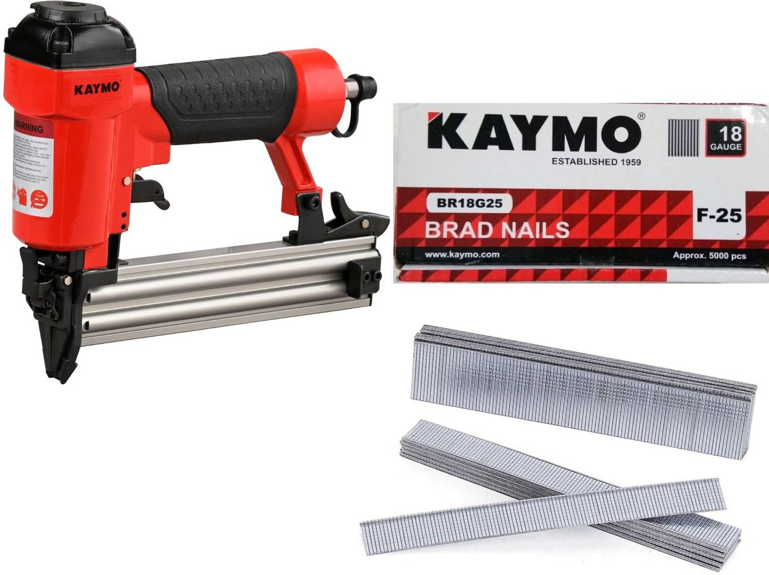 naiko様 KAYMO Pneumatic Bradder Nailer NEO-F32 Red 10-32mm With BR18G25