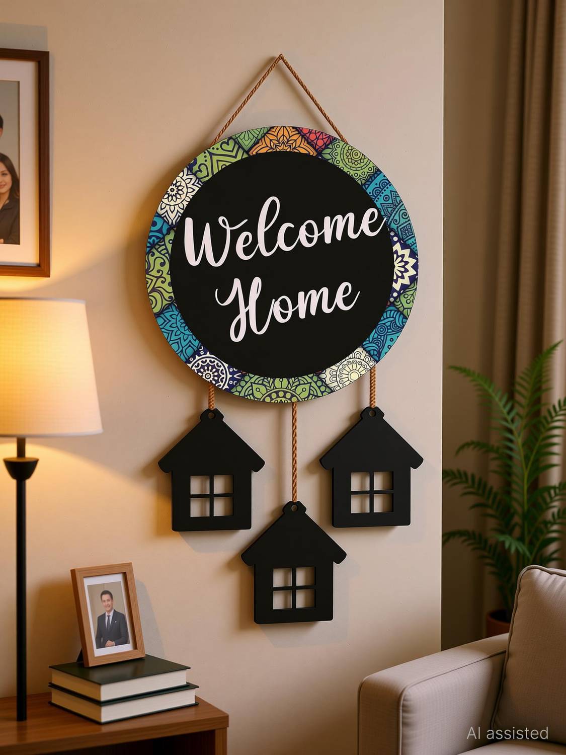 AMIT FASHION HUB Wooden Welcome Sweet Home Beautiful Wooden Wall Hanging For Home Wall Decoration Item Name Plate