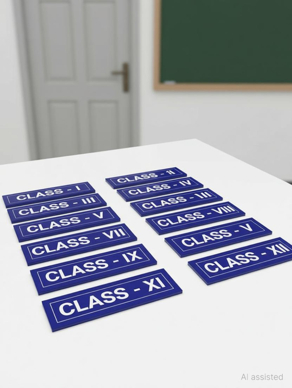 Image of Ishanvi Enterprises Plastic Classroom Name Plate Name Plate
