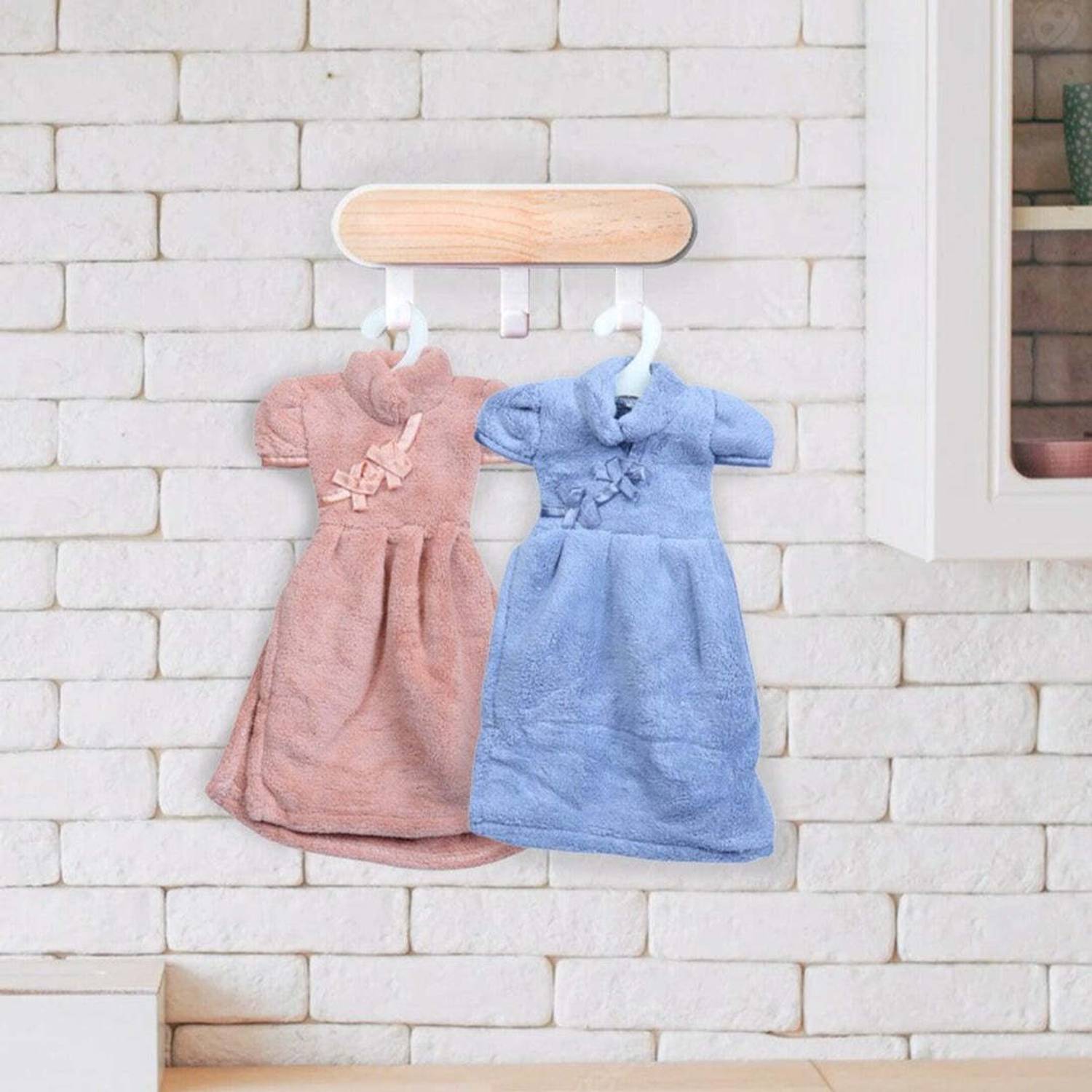9Up Hanging Hand Towels for Kitchen Bathroom Absorbent Hanging Towels Multicolor Cloth Napkins