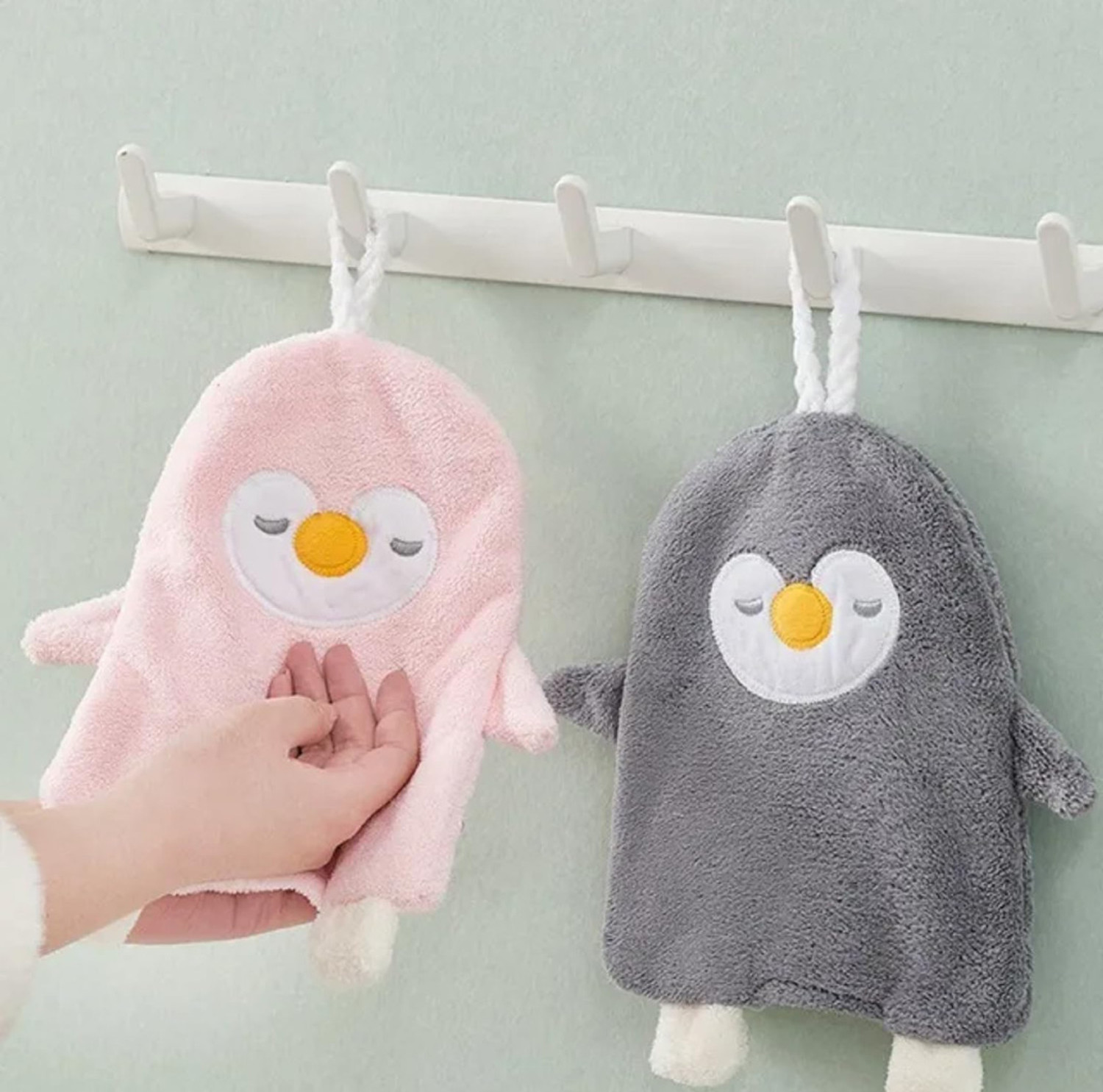 Image of UNCOMMON Microfiber Hand Towels, Very Soft for Wash Basin Kitchen with loop (13*9inch) Multicolor Cloth Napkins