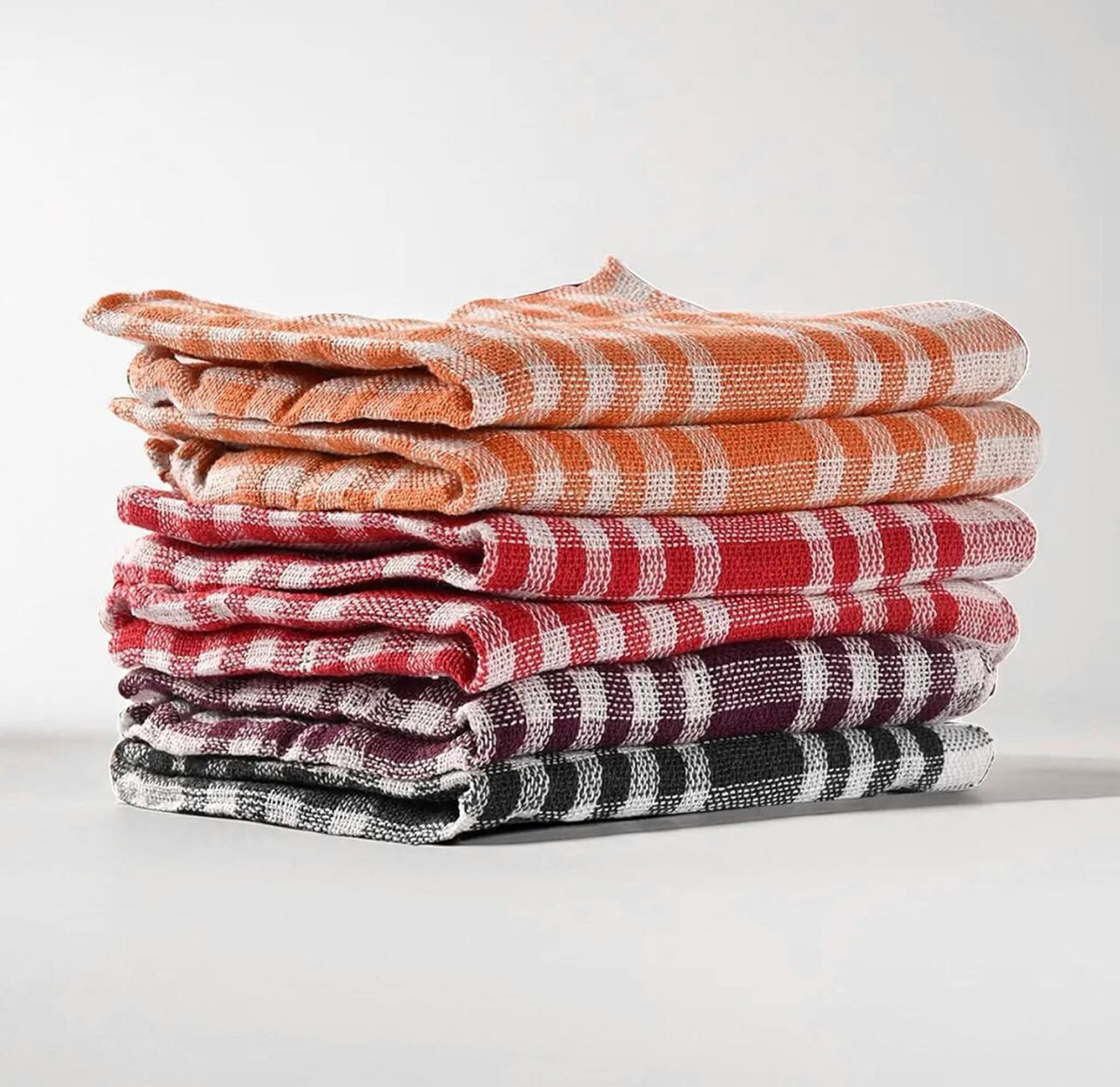 Image of Texco India Cotton Kitchen Napkins | Fridge, Table, Kitchen Platform Cleaning| Multicolor Cloth Napkins