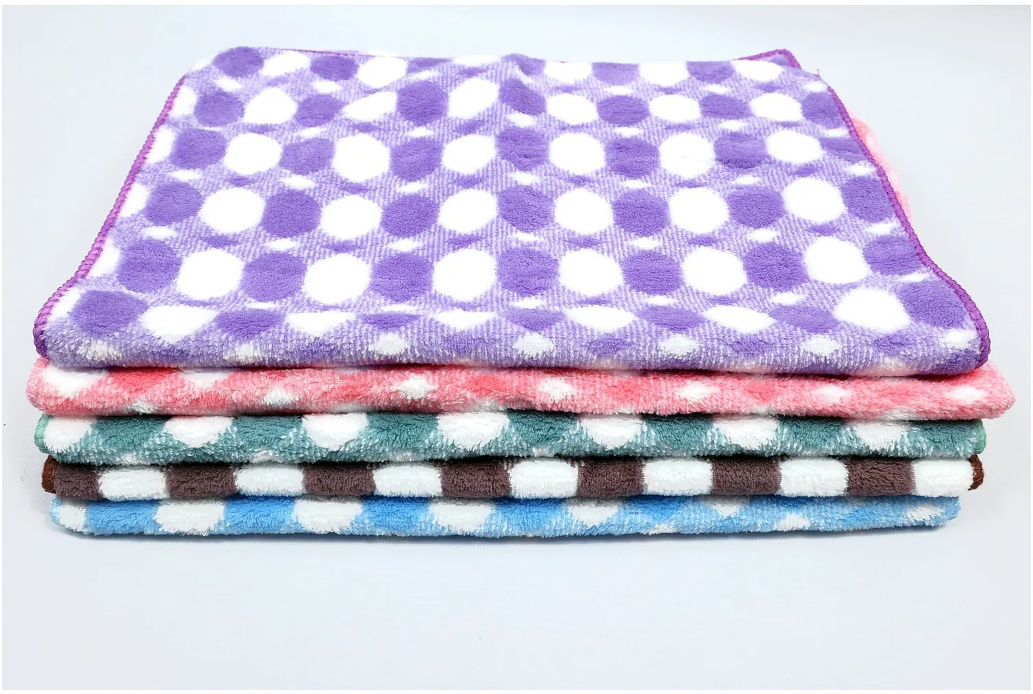 Image of VarniEcom Microfiber Wash Basin Hanging Hand Kitchen Towel Napkin with Ties- Pack of 3 Multicolor Cloth Napkins