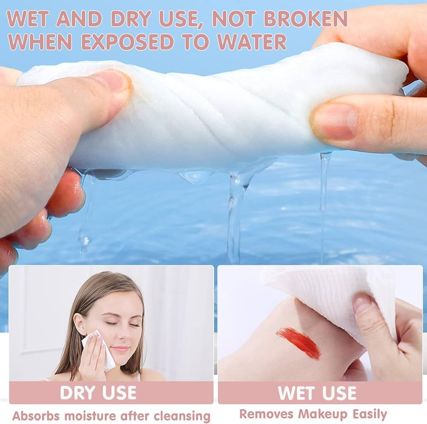 Image of Liftoff Multipurpose Tissue Paper Reusable & Washable ( Pack of 1 ) White Cloth Napkins
