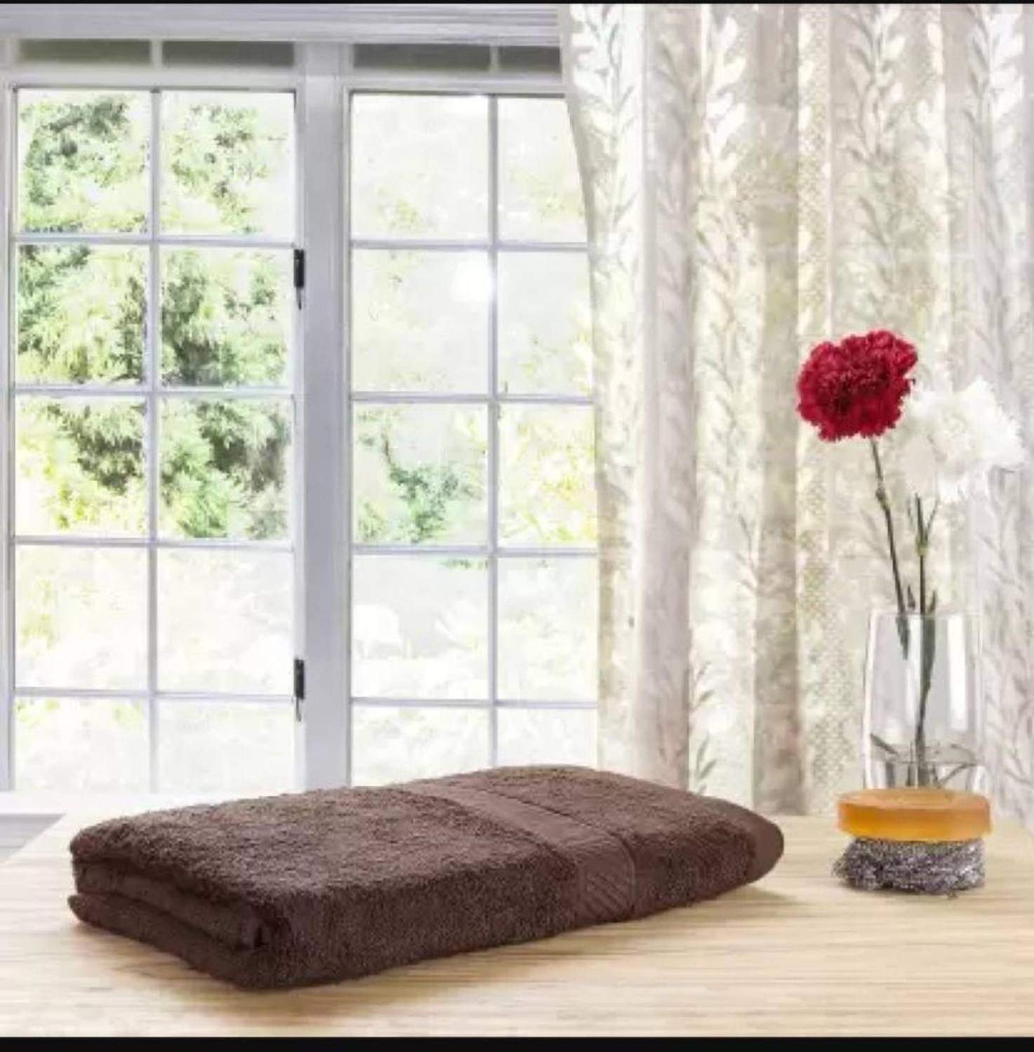 TRIDENT comfort cotton brown 30*30cm super soft small hand towel,napkin,(1) Brown Cloth Napkins Rs. 86 - Flipkart