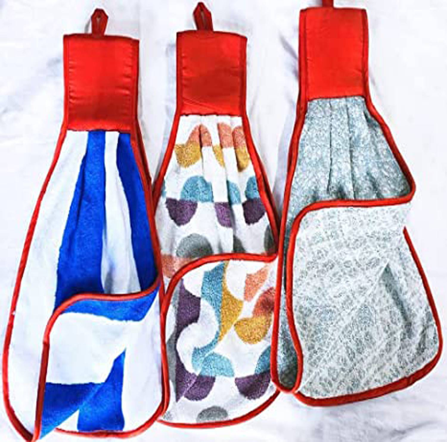 ADIYAL HOME Hanging Hand Towel for Wash Basin Kitchen Sink /dining towelL Multicolor Cloth Napkins