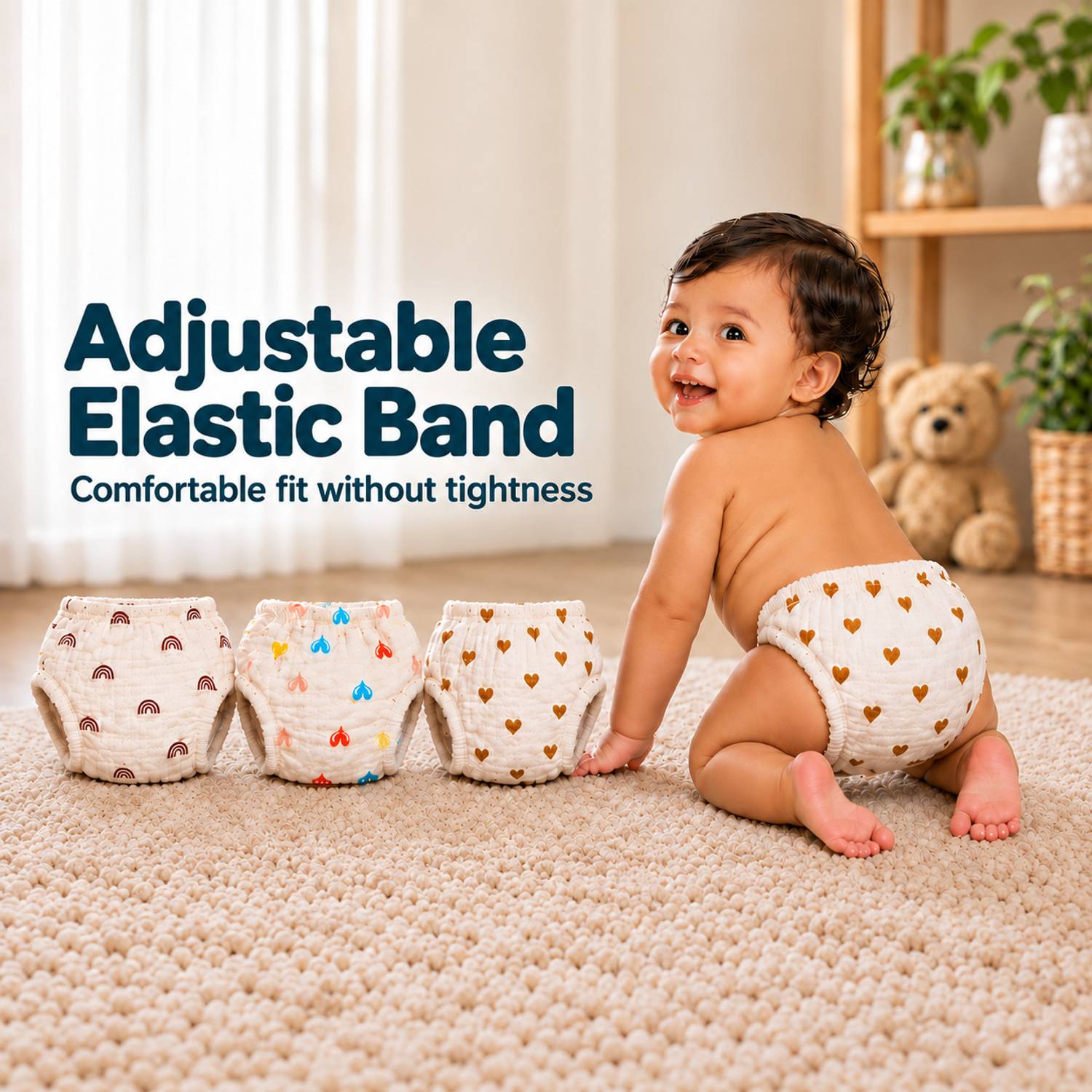 Reusable, Soft, Absorbent & Breathable Padded Underwear (Pack or 3) - Image 5