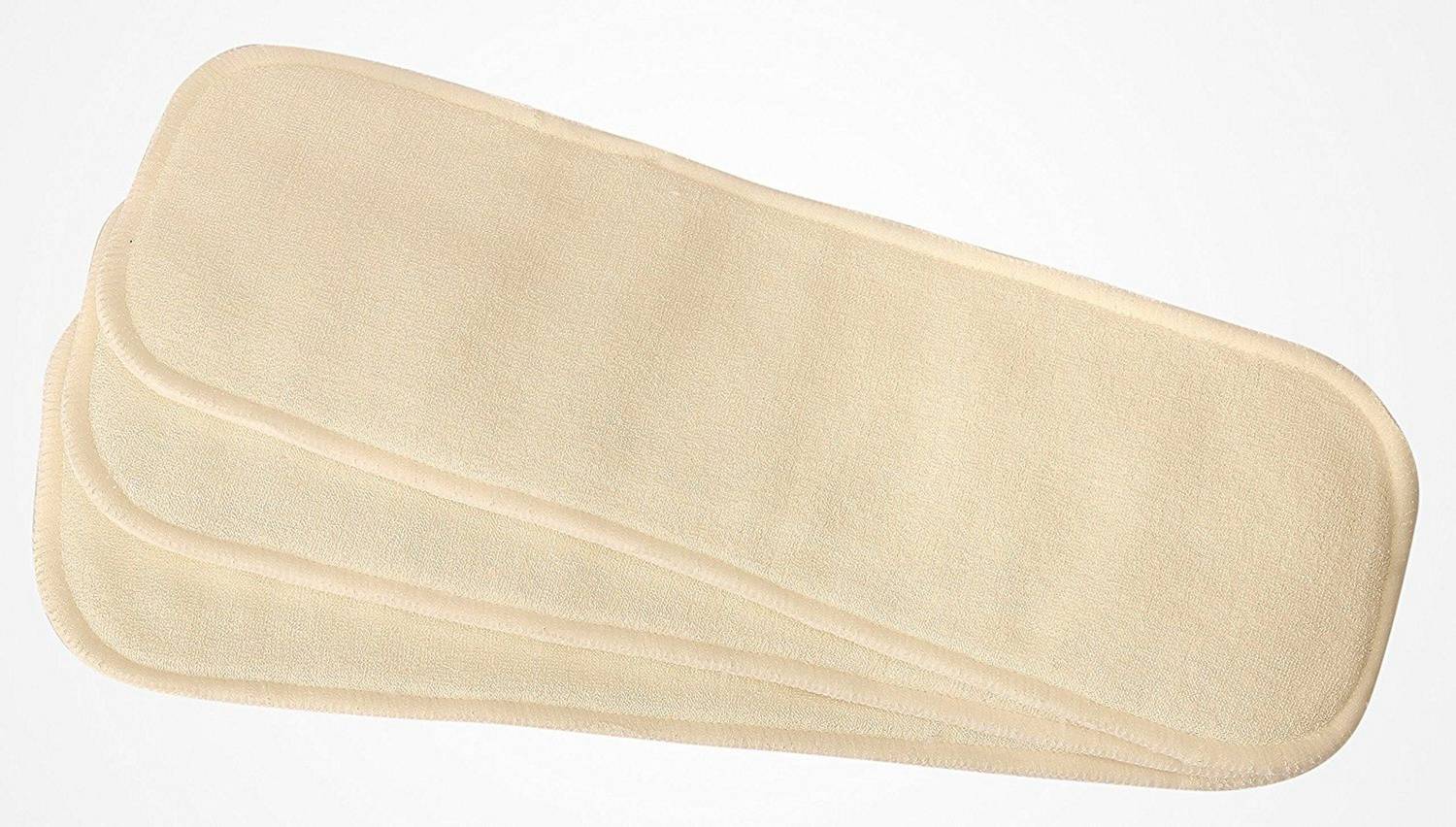bumberry Reusable Natural Bamboo Inserts For New Born Cloth Diapers (Pack Of 3)