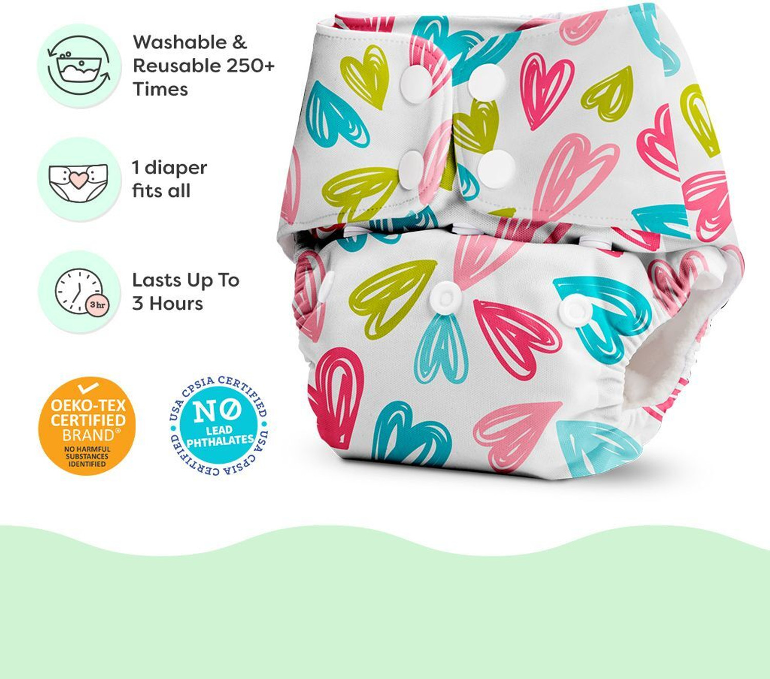 Image of Superbottoms BASIC New Trimmer Cloth Diapers for Babies | Reusable & Adjustable | 3M - 3Y