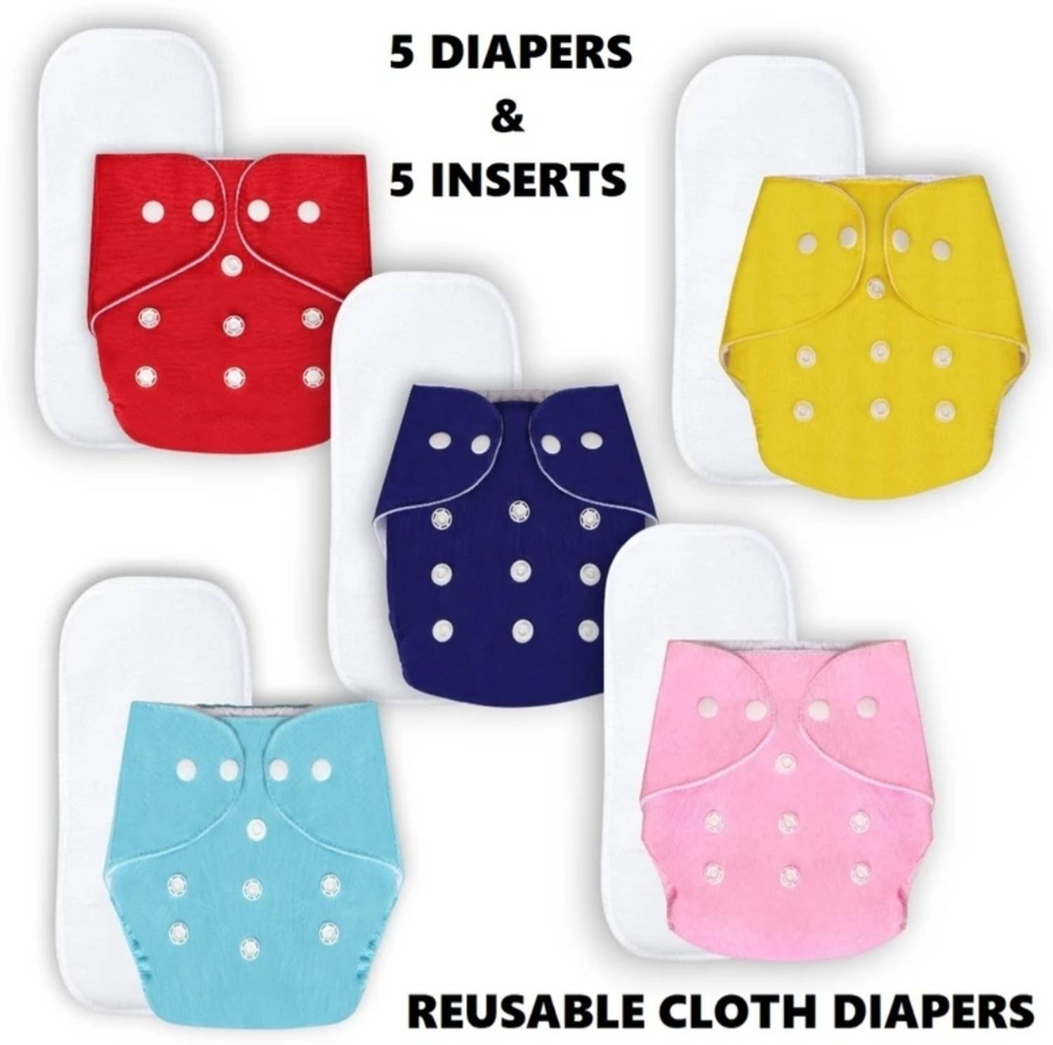 BabePanda Baby Cloth Diapers and Inserts/washable & reusable Diapers, Nappy